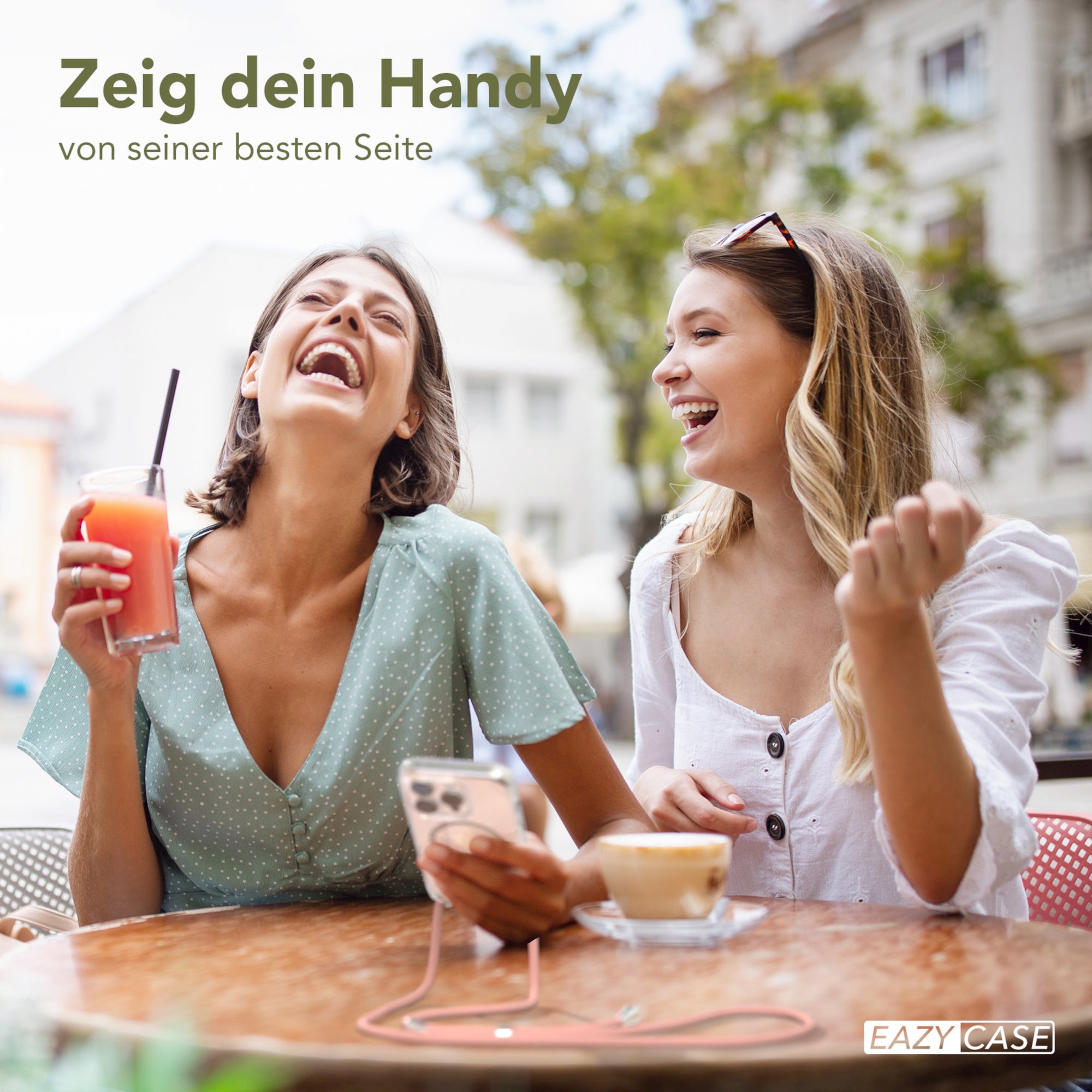 iPhone 15 Pro transparente Hülle + Kordel mit MagSafe