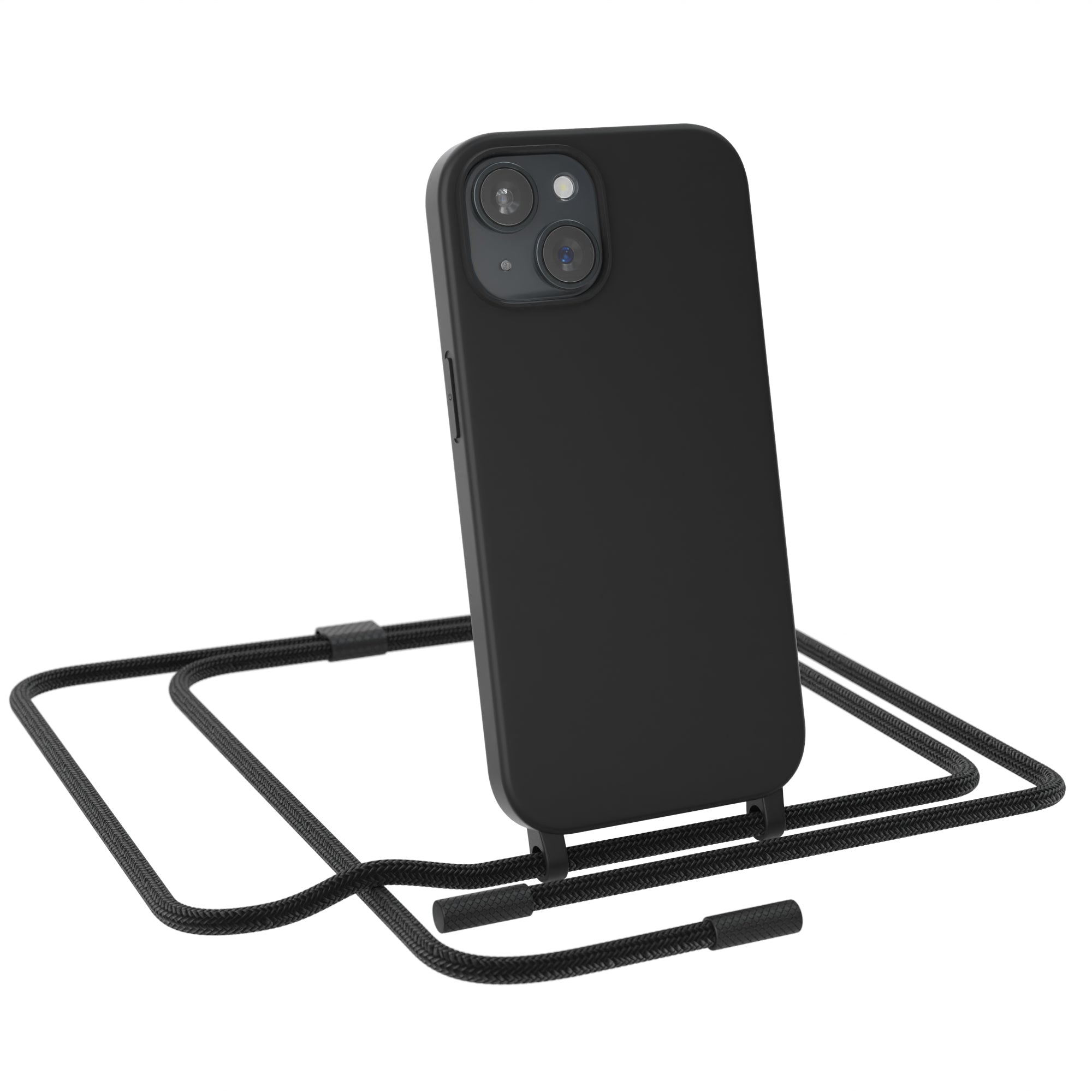 iPhone 15 Silikonhülle + Uni Kordel