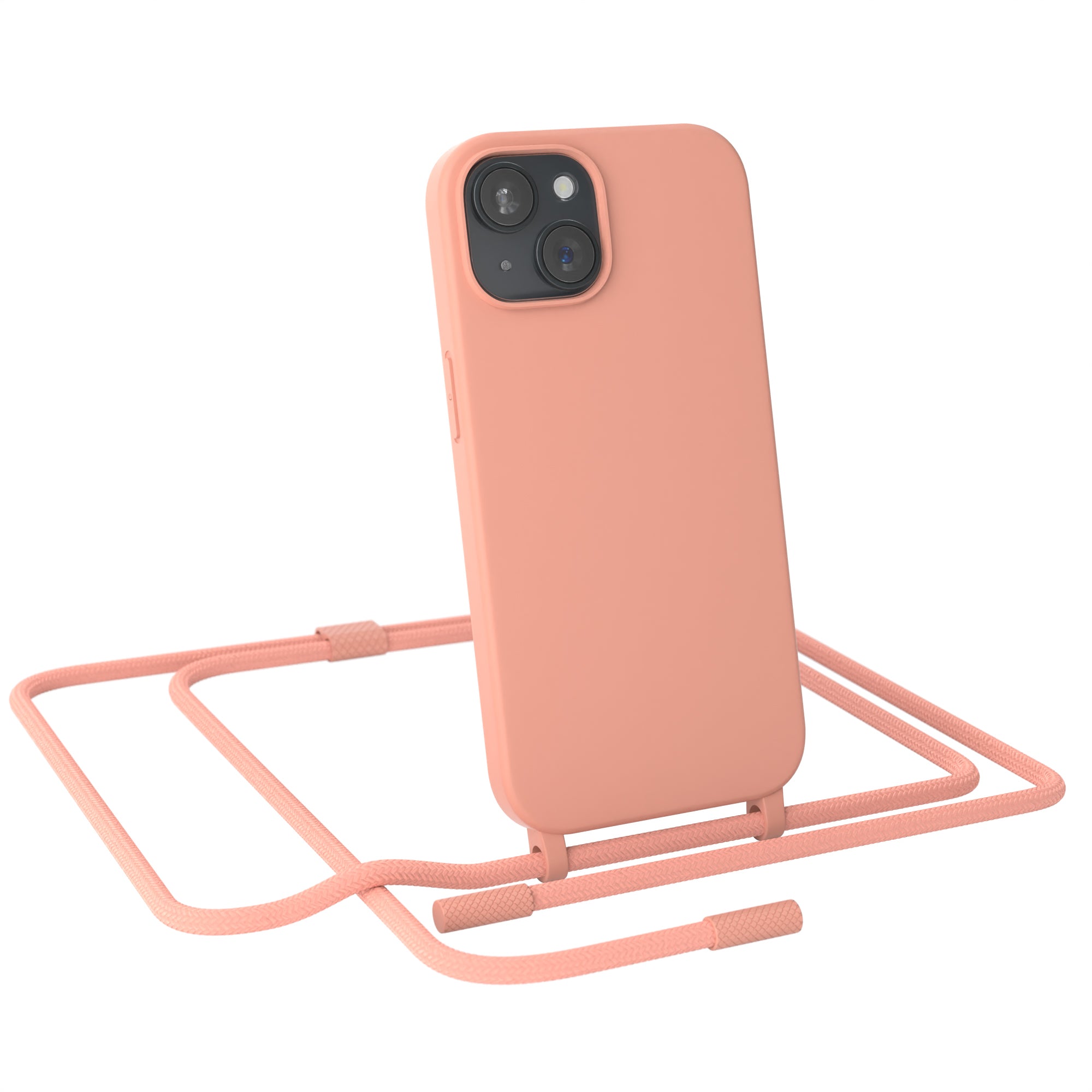 iPhone 15 Silikonhülle + Uni Kordel
