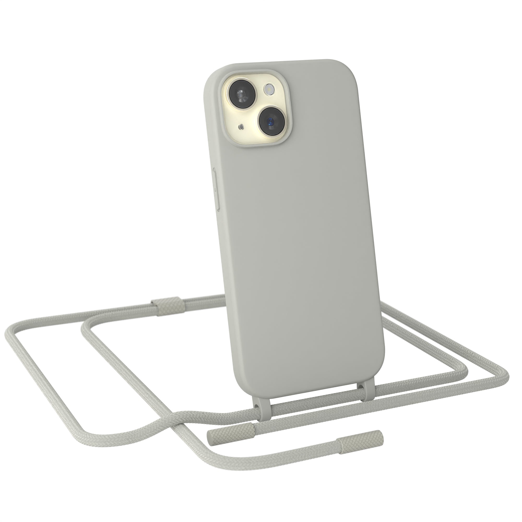 iPhone 15 Silikonhülle + Uni Kordel