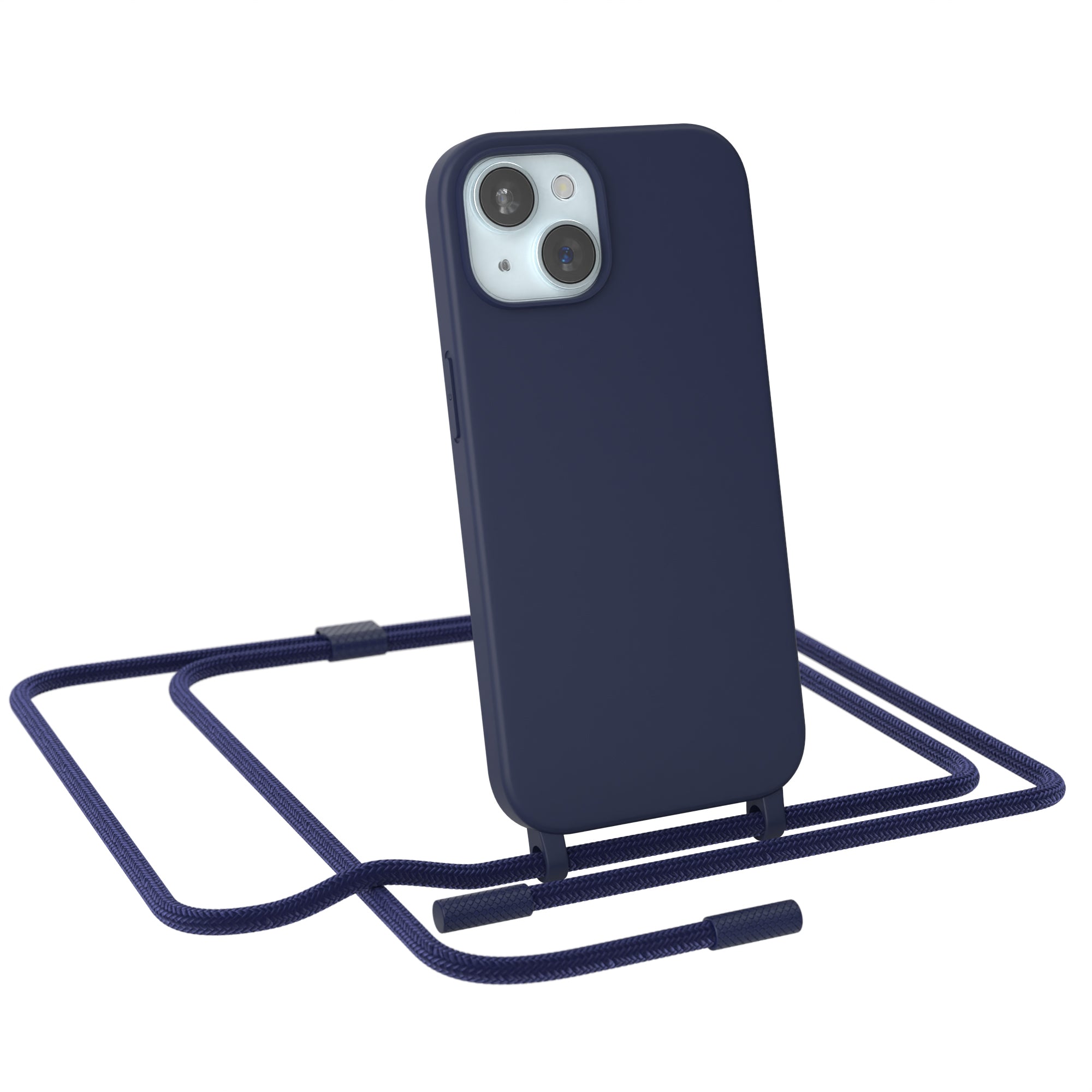 iPhone 15 Silikonhülle + Uni Kordel