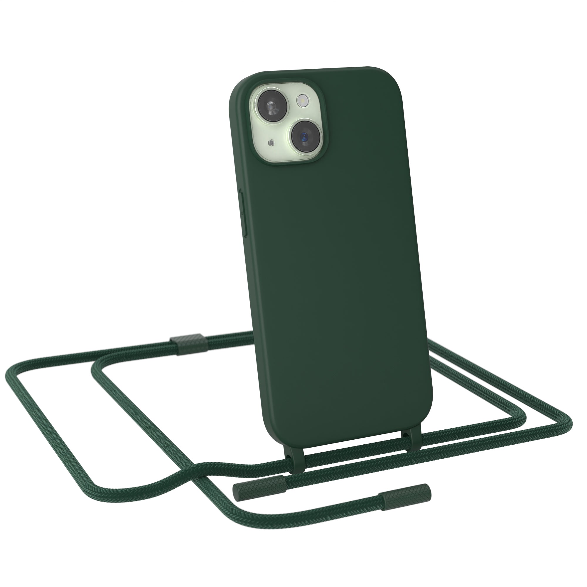 iPhone 15 Silikonhülle + Uni Kordel
