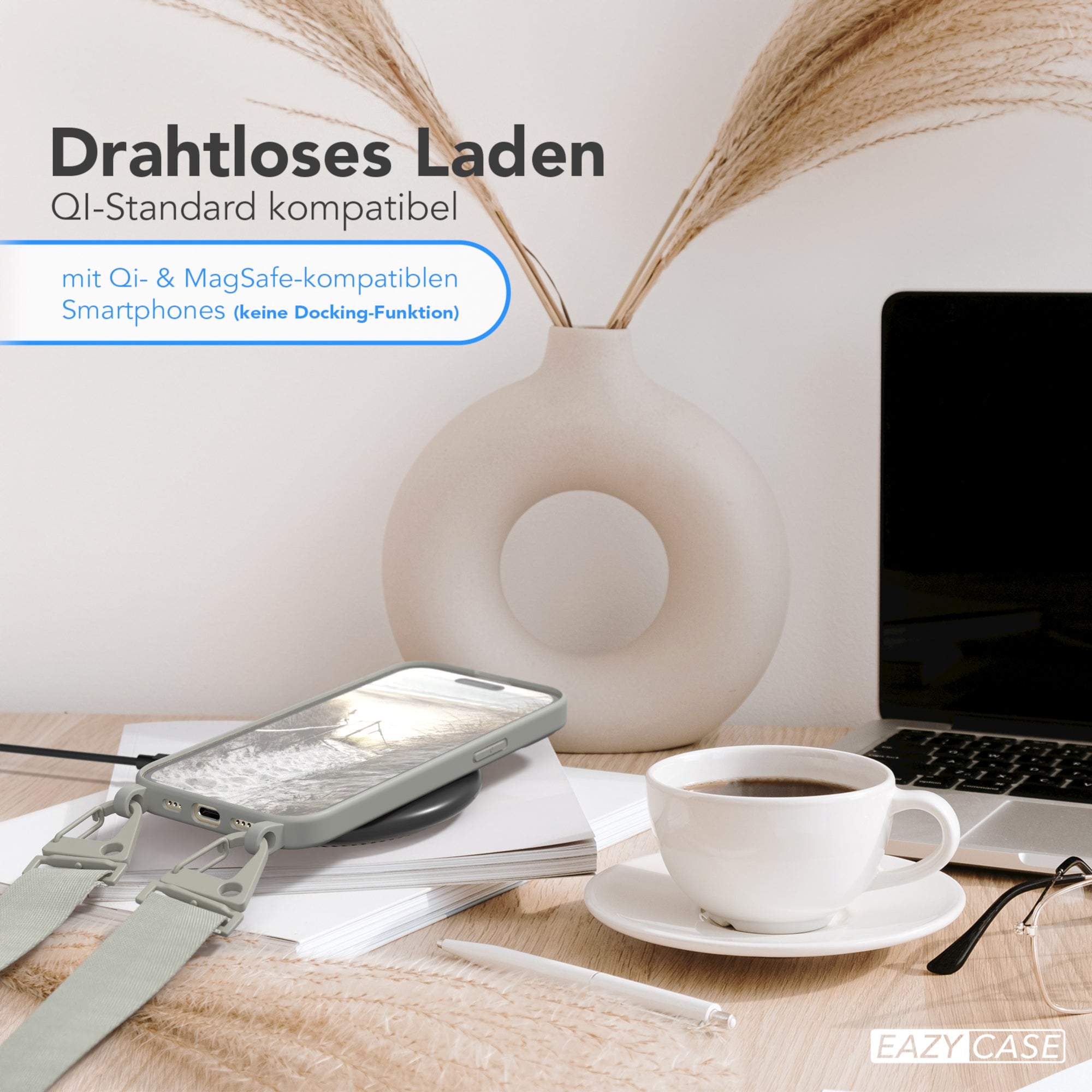 iPhone 15 Silikonhülle + breites Band