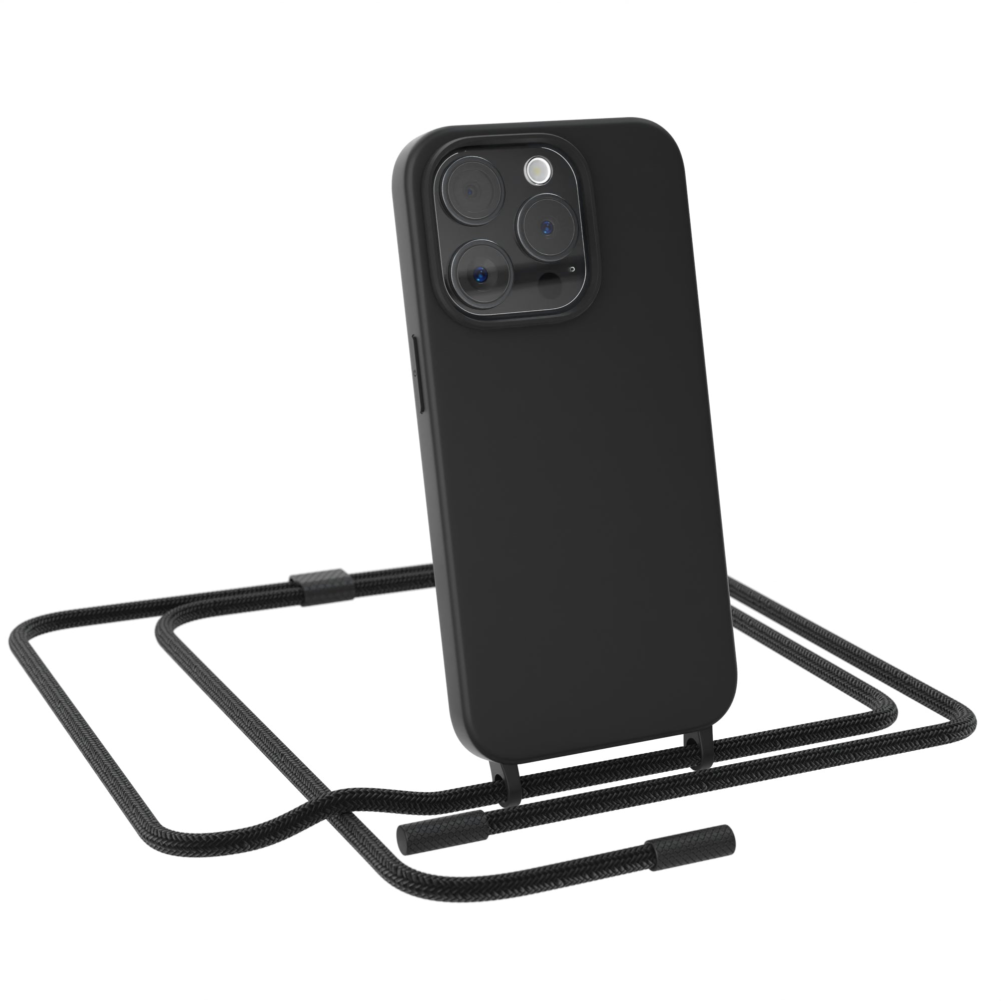 iPhone 15 Pro Silikonhülle + Uni Kordel