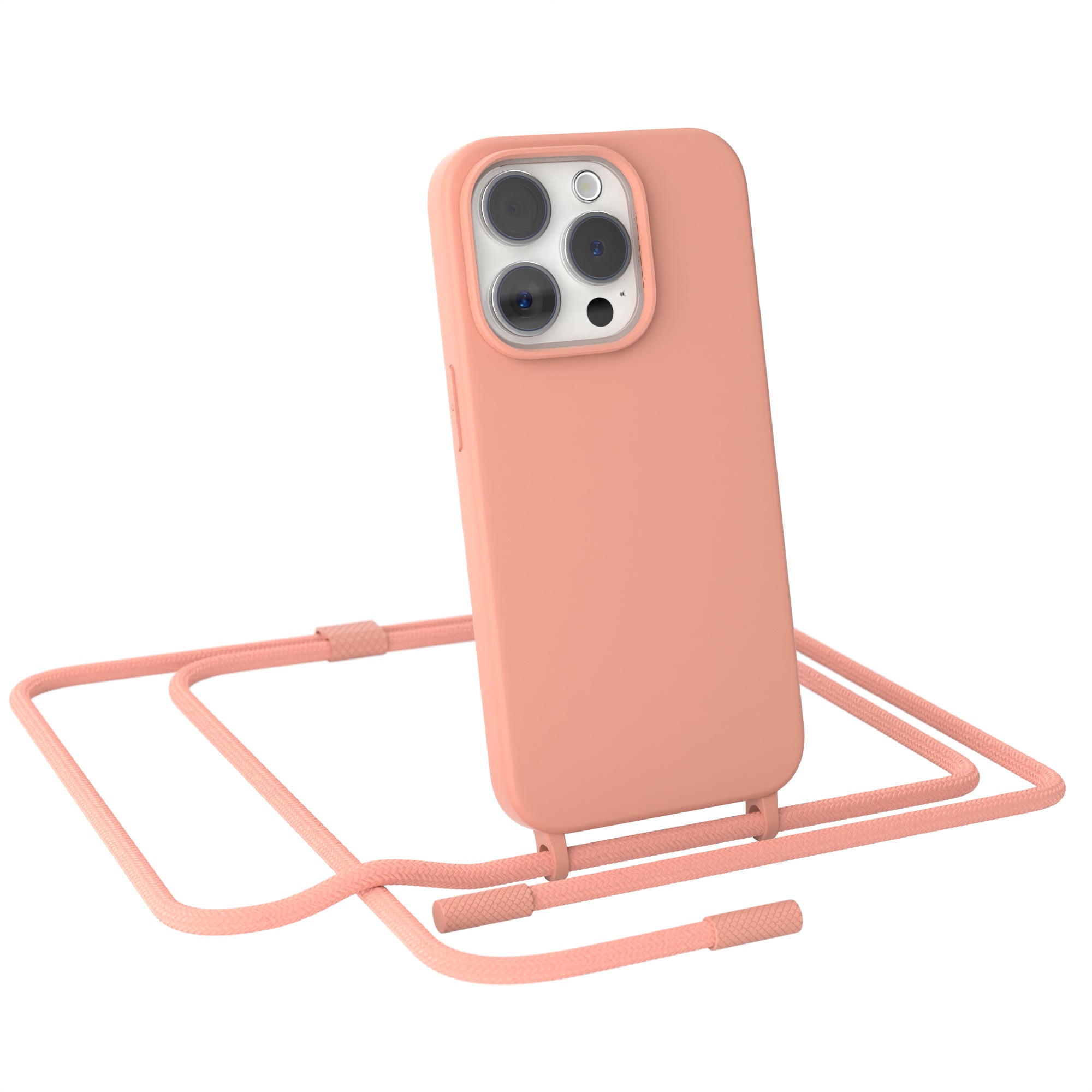 iPhone 15 Pro Silikonhülle + Uni Kordel