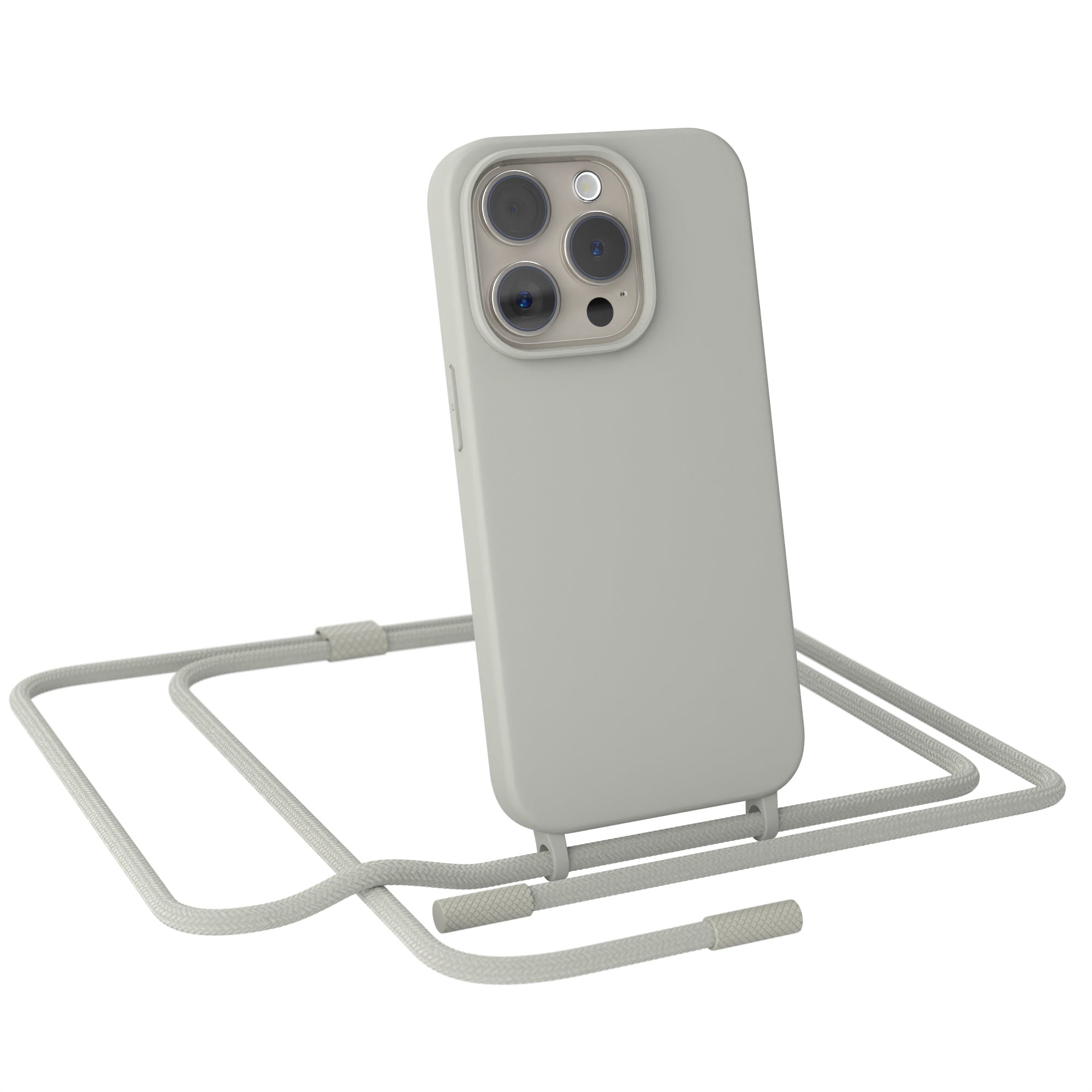 iPhone 15 Pro Silikonhülle + Uni Kordel