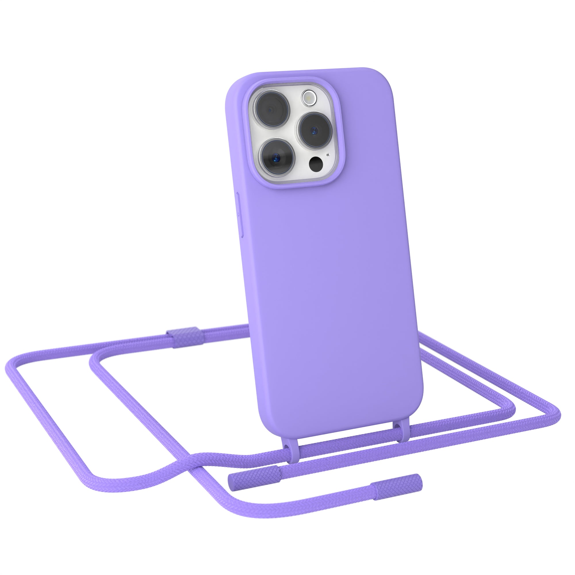 iPhone 15 Pro Silikonhülle + Uni Kordel