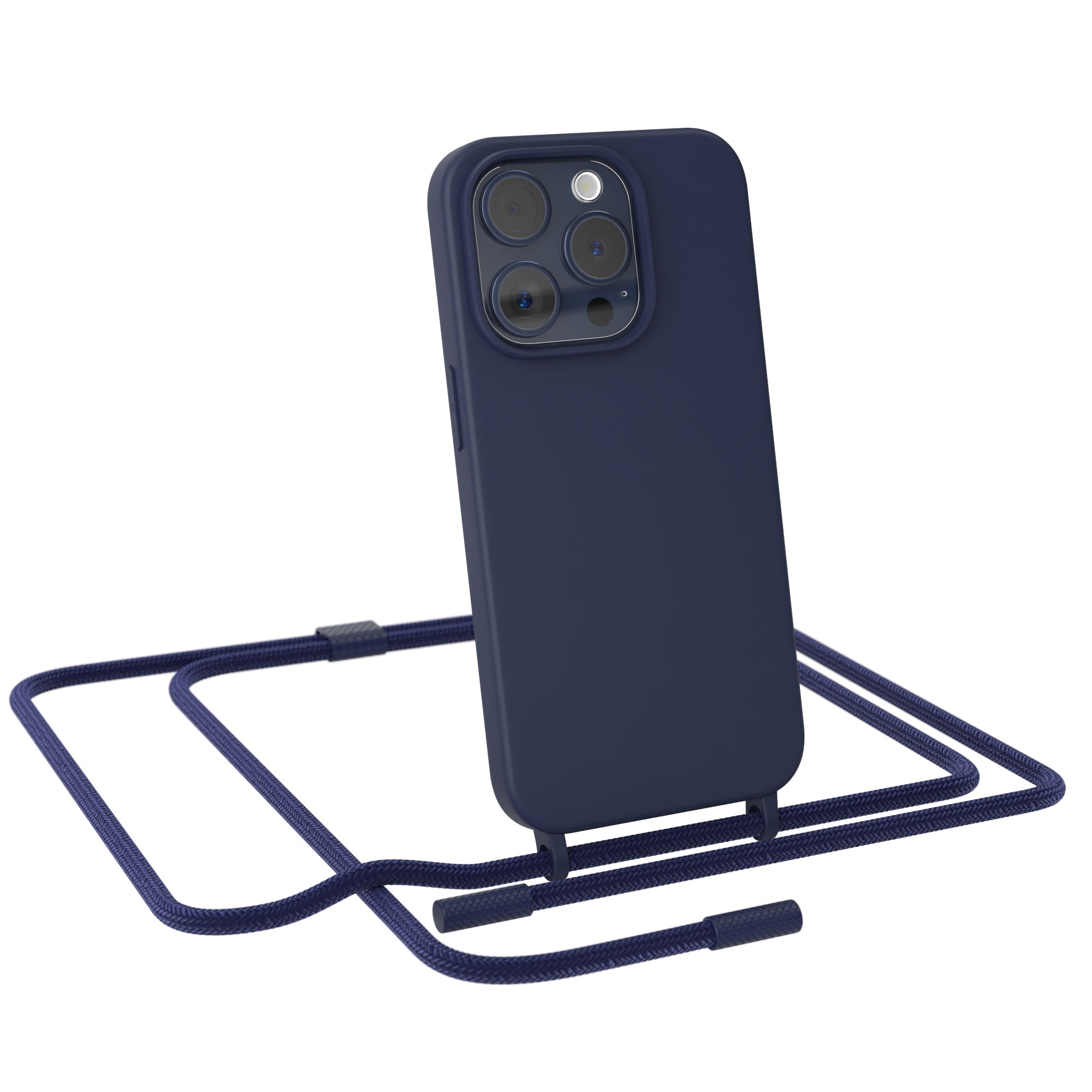 iPhone 15 Pro Silikonhülle + Uni Kordel