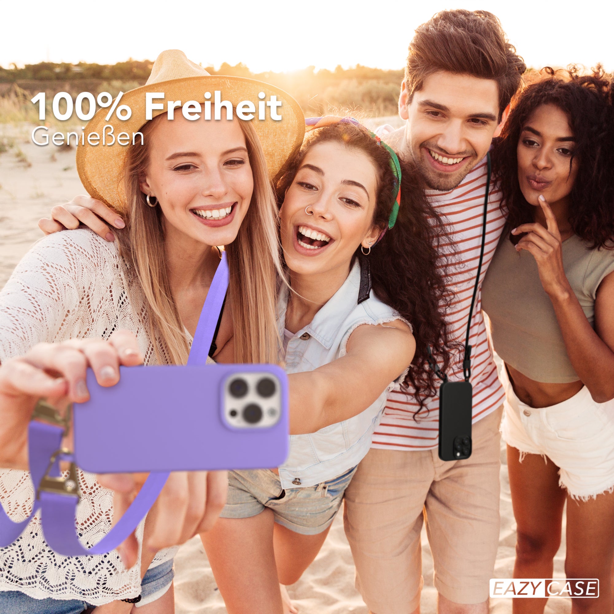 iPhone 15 Pro Silikonhülle + breites Band