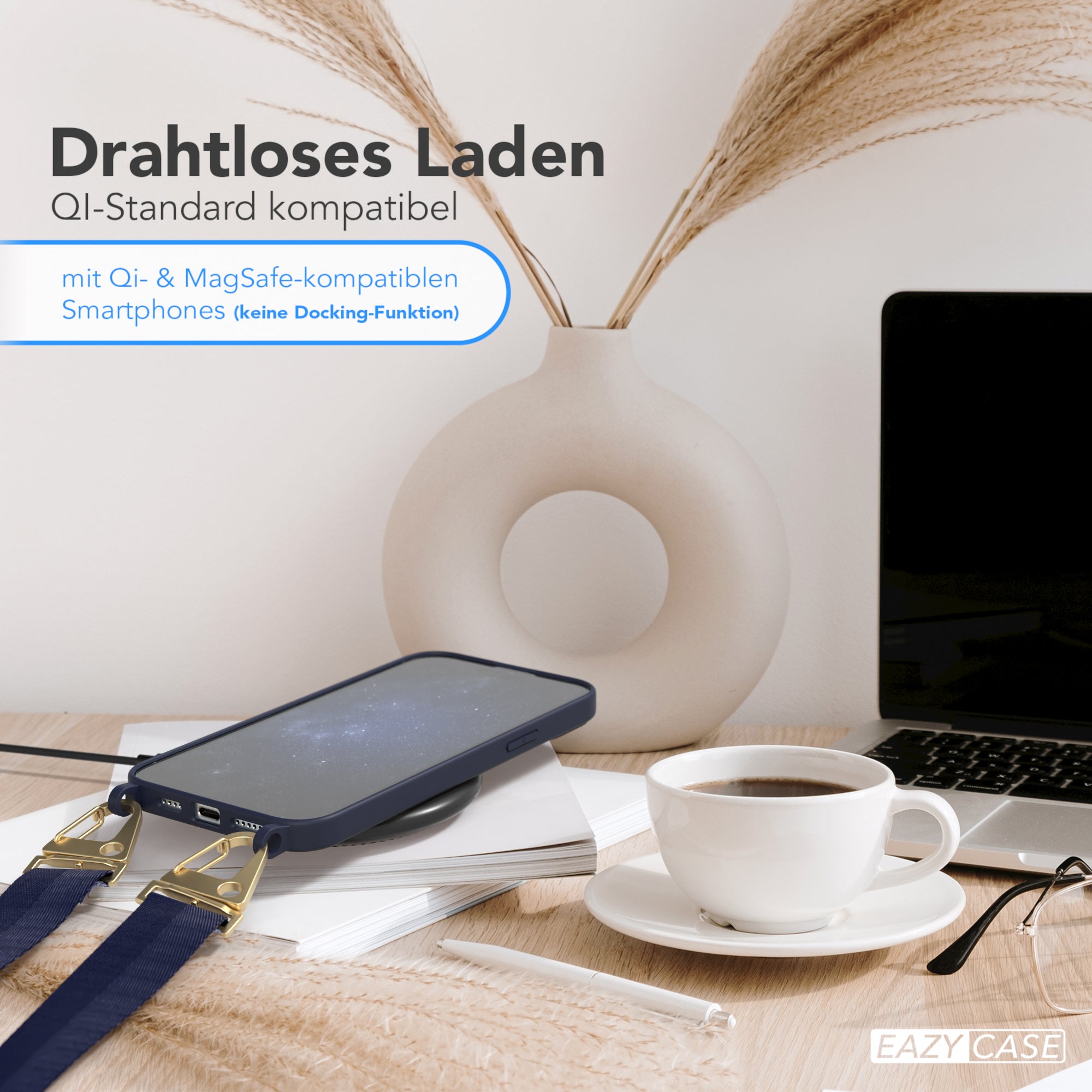 iPhone 15 Plus Silikonhülle + breites Band