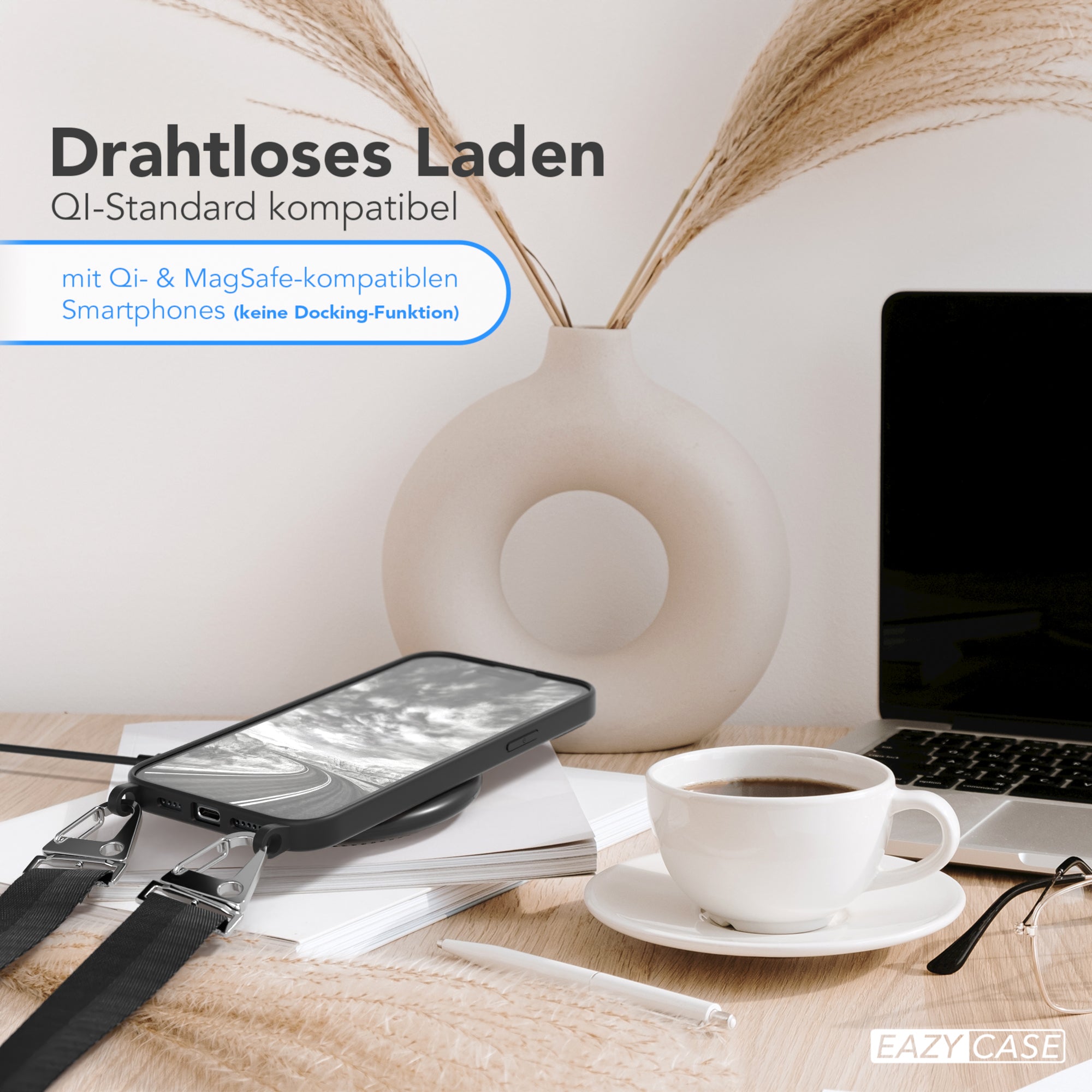 iPhone 15 Plus Silikonhülle + breites Band