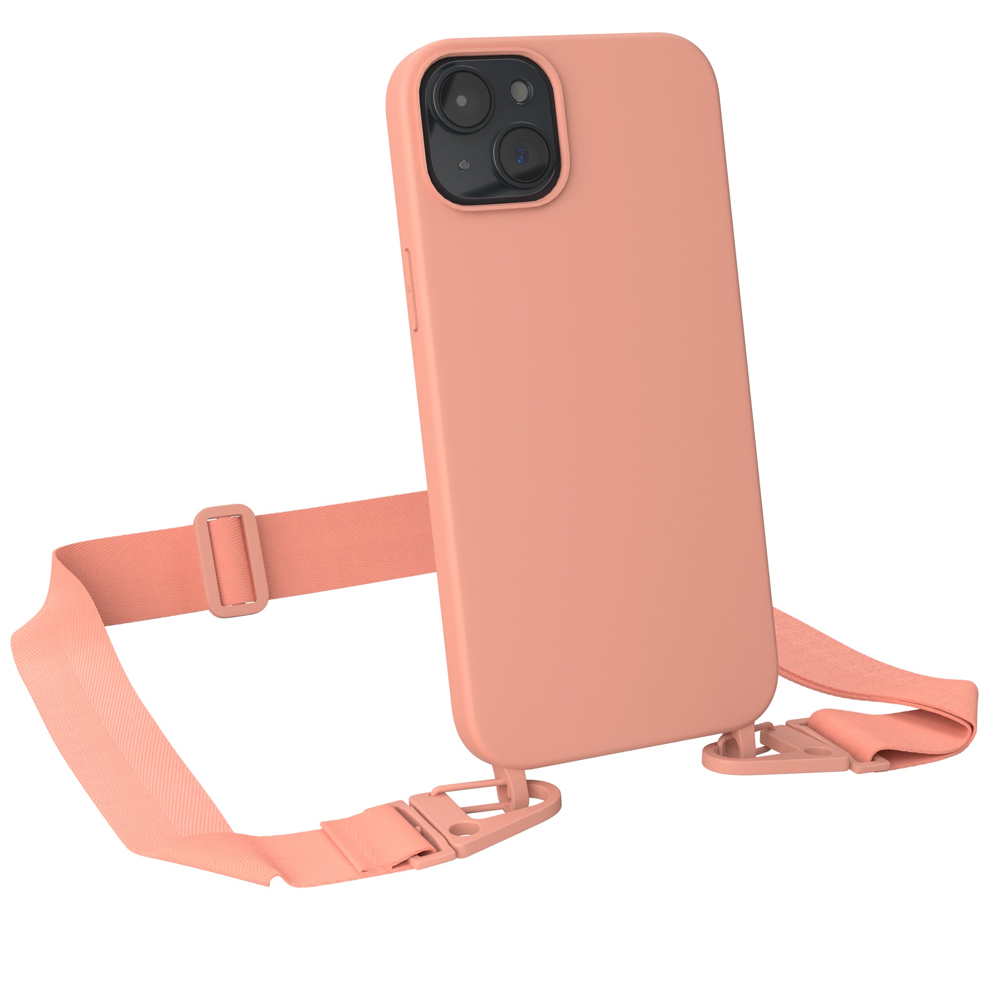 iPhone 15 Plus Silikonhülle + breites Band