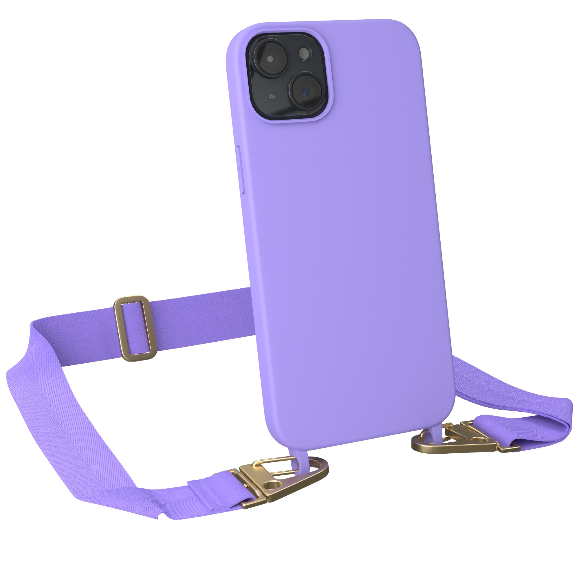 iPhone 15 Plus Silikonhülle + breites Band