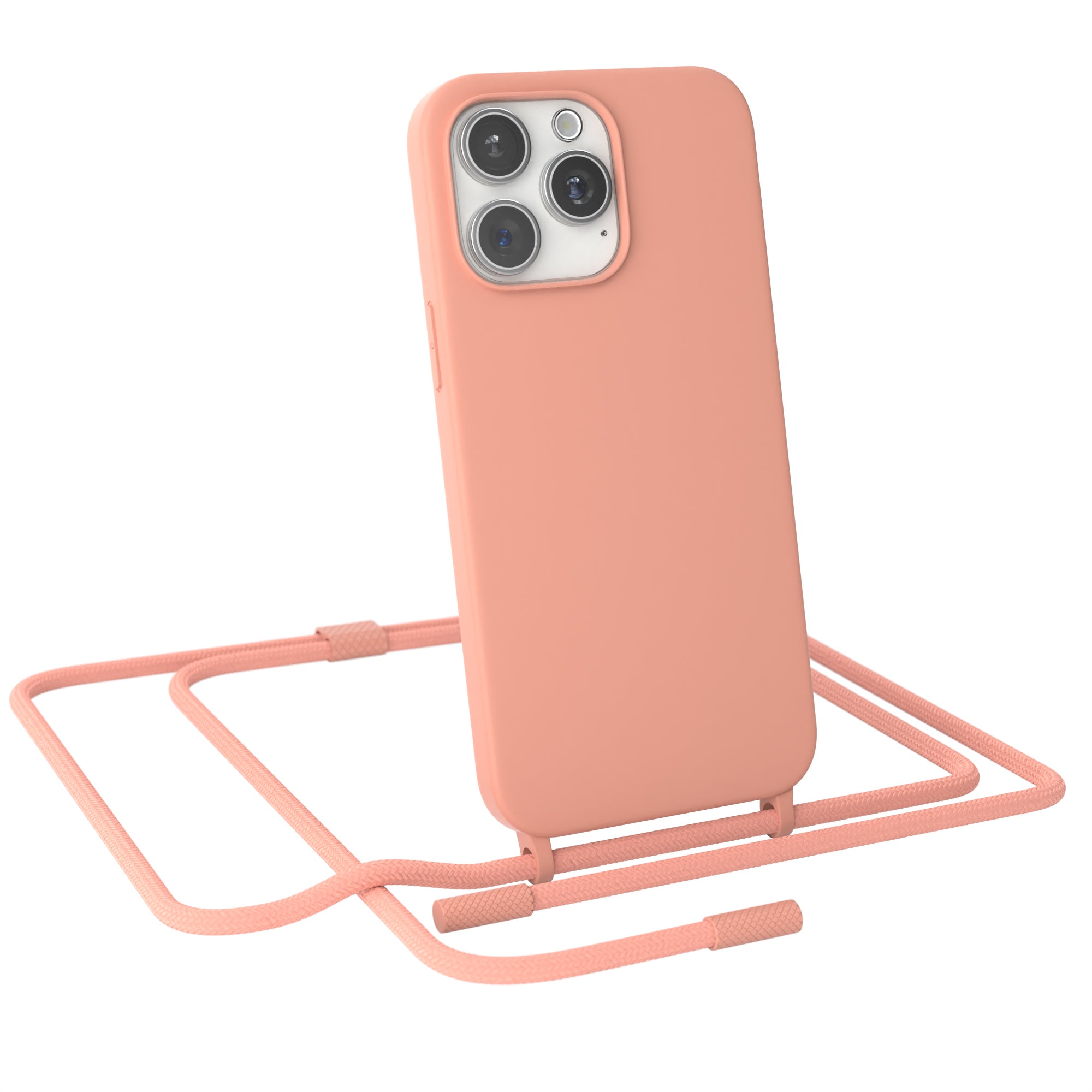 iPhone 15 Pro Max Silikonhülle + Uni Kordel