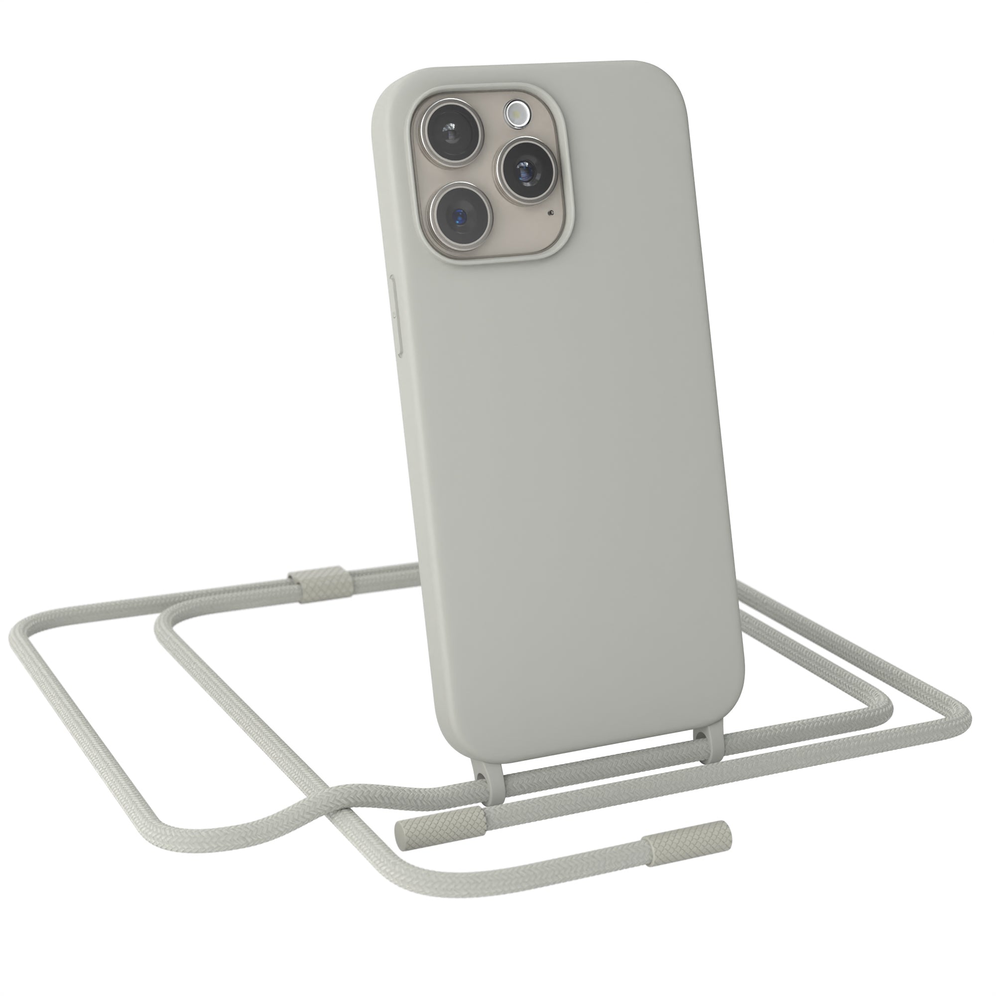 iPhone 15 Pro Max Silikonhülle + Uni Kordel