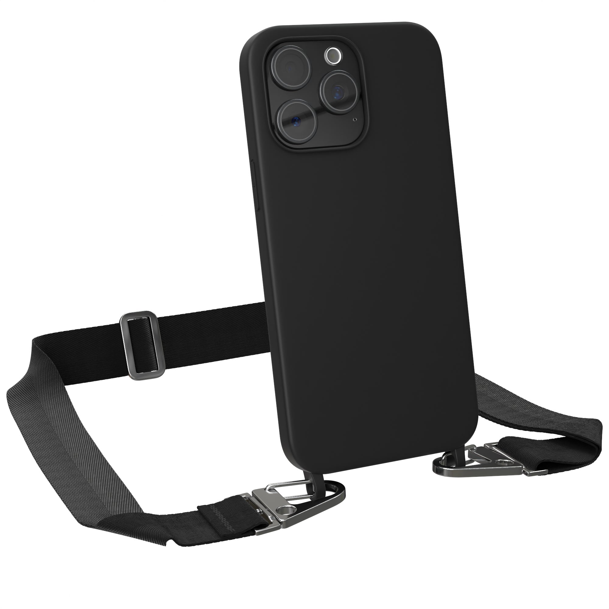 iPhone 15 Pro Max Silikonhülle + breites Band
