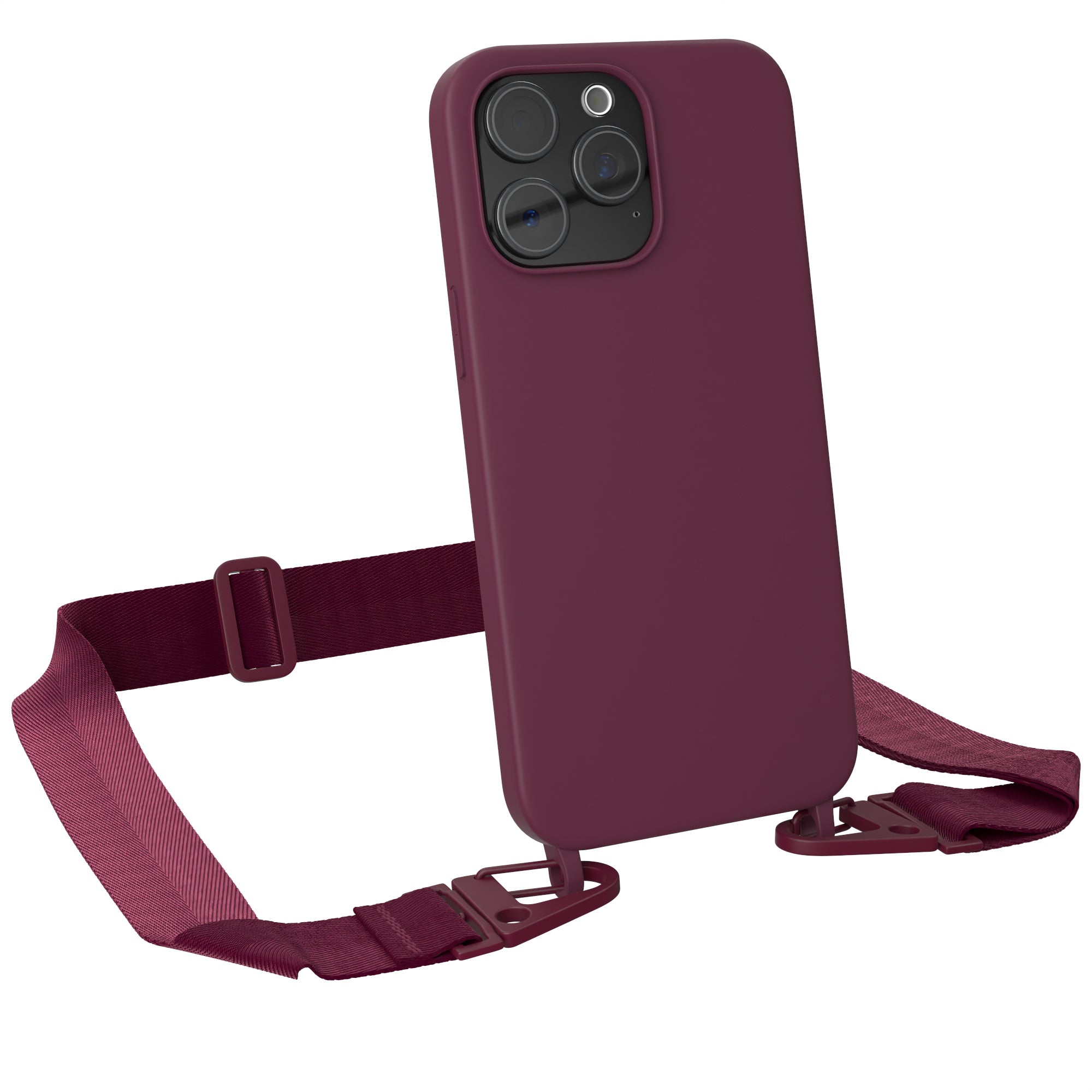 iPhone 15 Pro Max Silikonhülle + breites Band