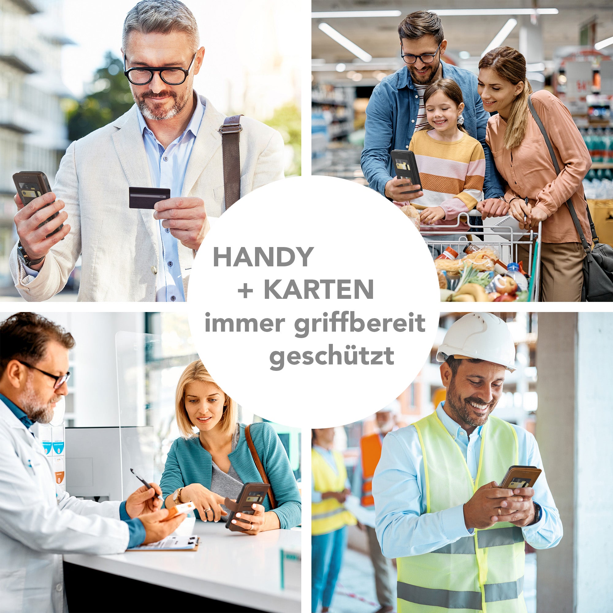 iPhone 15 Klapphülle aus Kunstleder