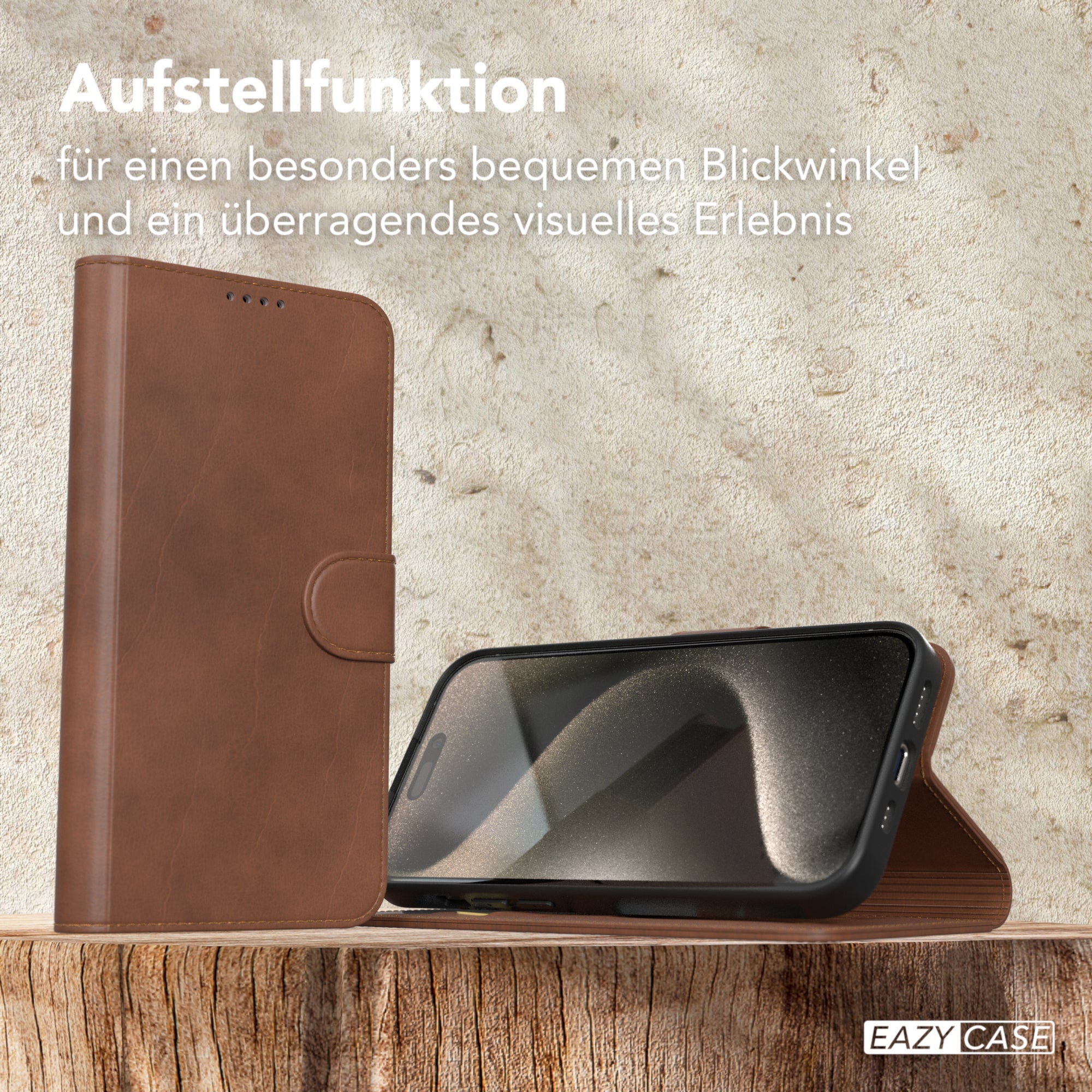 iPhone 15 Pro Klapphülle aus Kunstleder