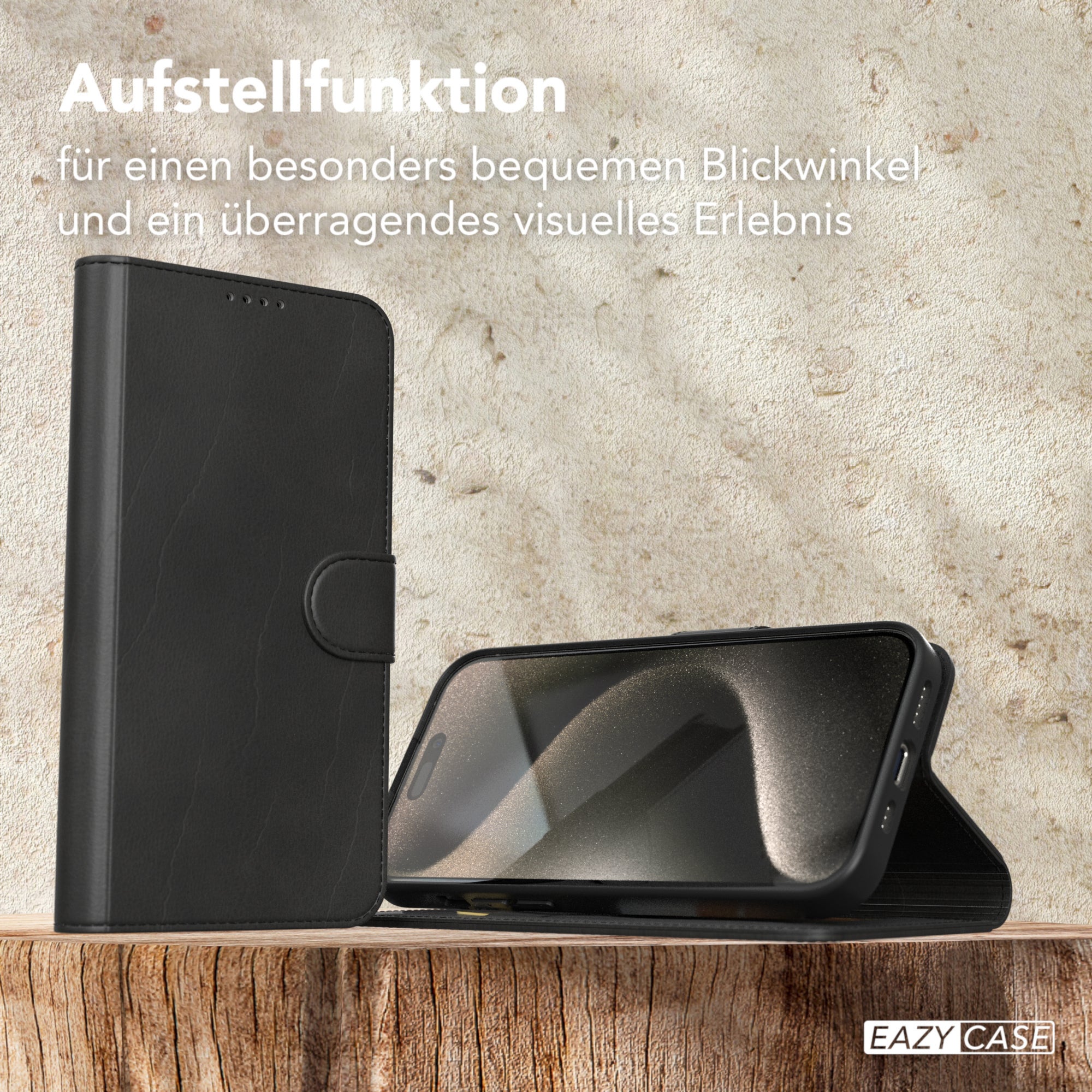 iPhone 15 Pro Klapphülle aus Kunstleder