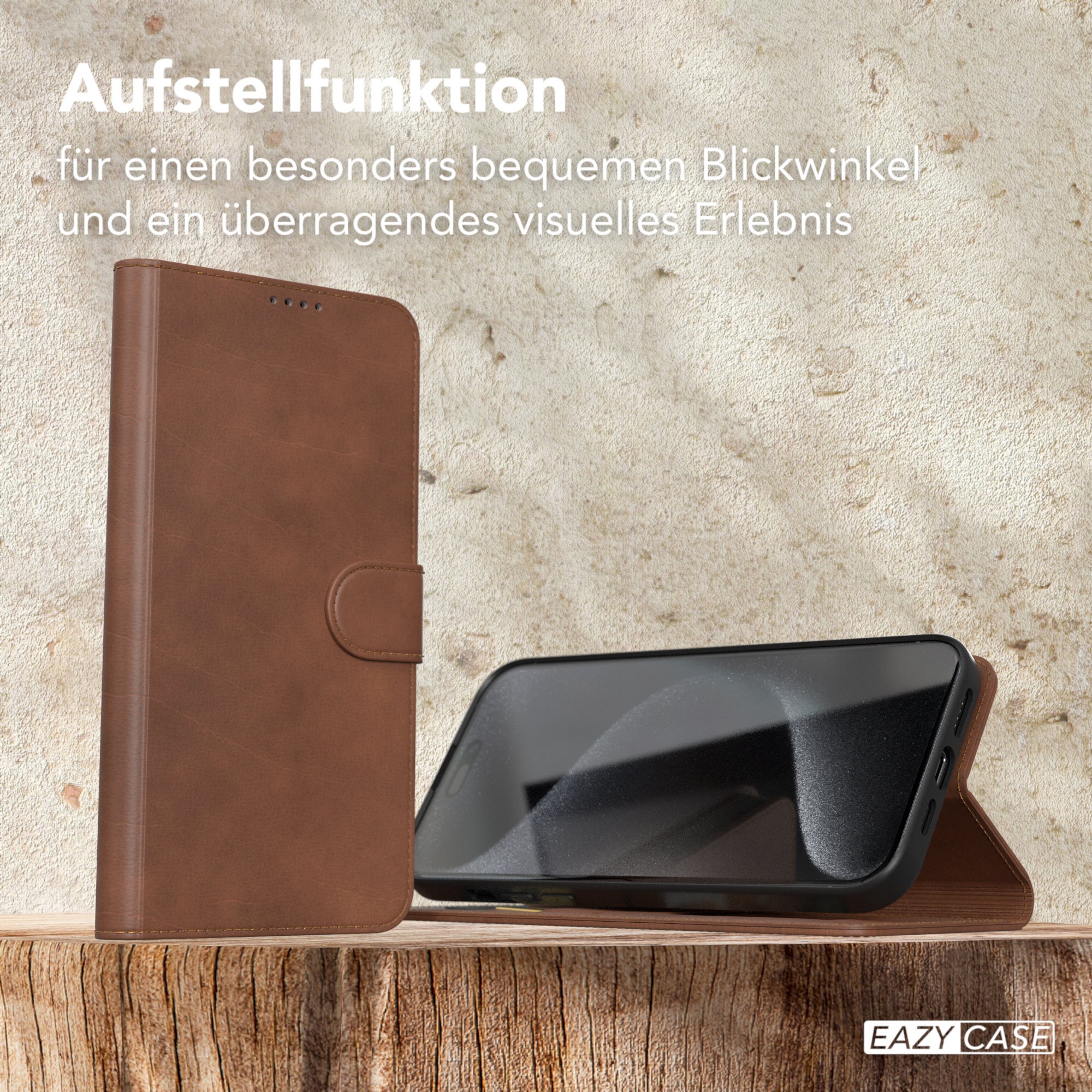iPhone 15 Pro Max Klapphülle aus Kunstleder