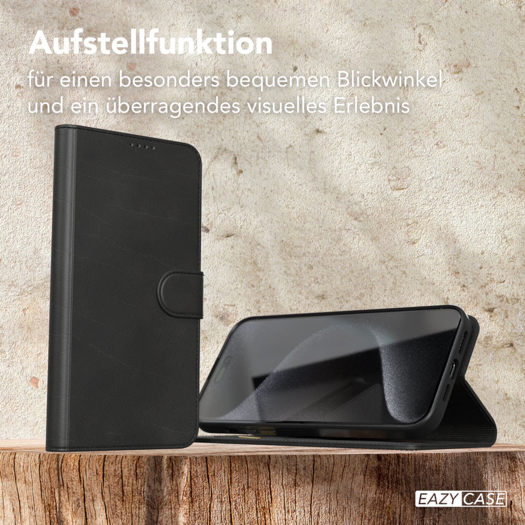 iPhone 15 Pro Max Klapphülle aus Kunstleder