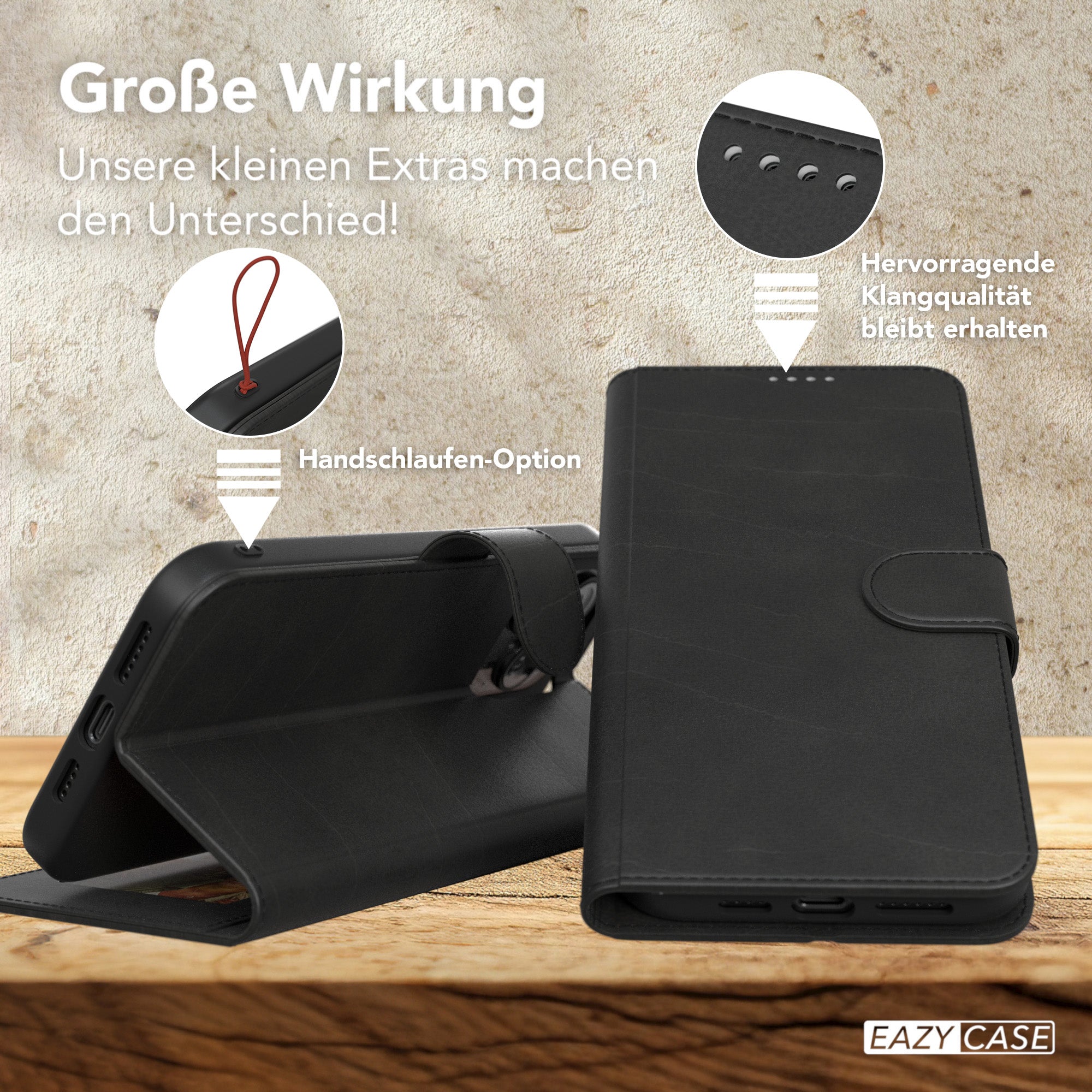 iPhone 15 Pro Max Klapphülle aus Kunstleder