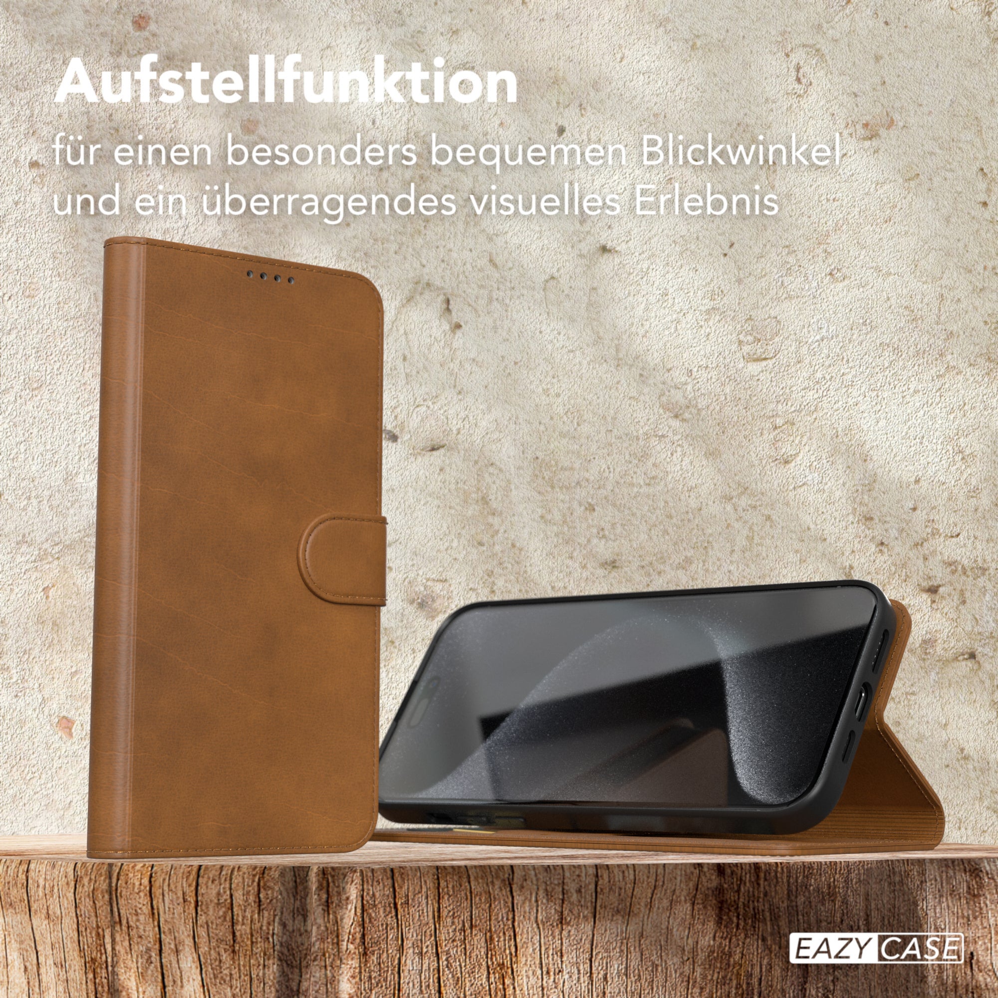 iPhone 15 Pro Max Klapphülle aus Kunstleder