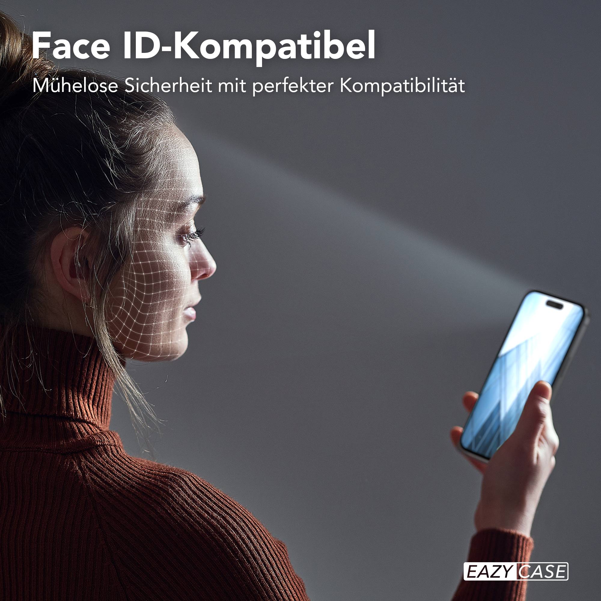 Apple iPhone 15 Glasfolie Set mit Installationsrahmen und Kameraschutz
