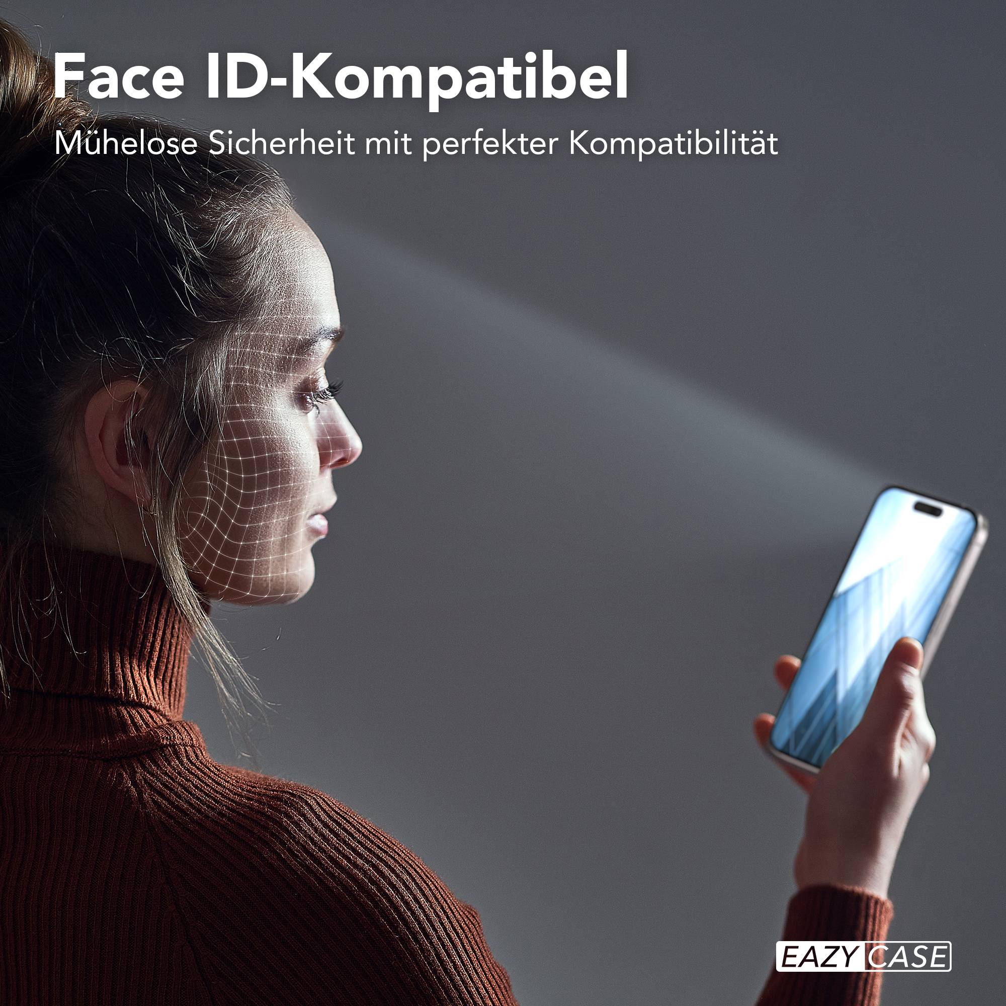 iPhone 15 Pro Schutzfolie Set mit Installationsrahmen und Kameraschutz