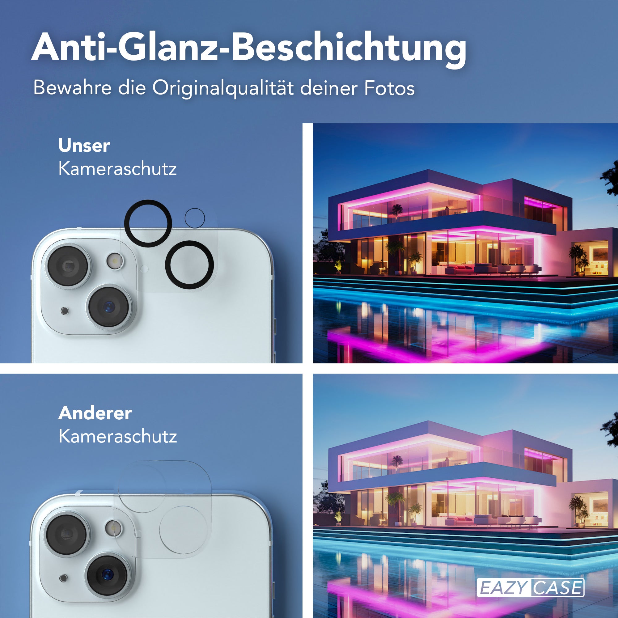iPhone 15 Plus 2er Set Glasfolie + Installationsrahmen