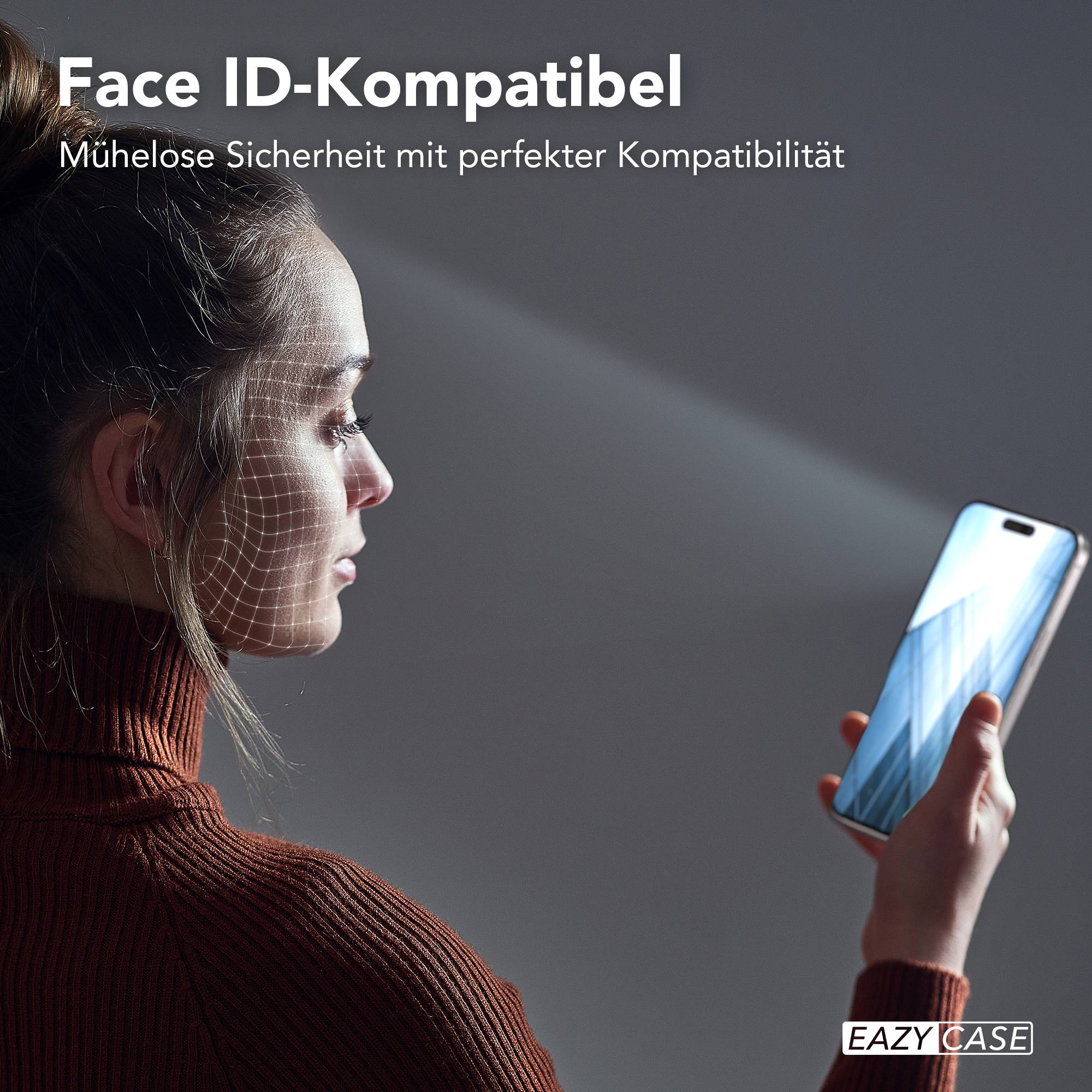 iPhone 15 Pro Max Schutzfolie Set mit Installationsrahmen und Kameraschutz