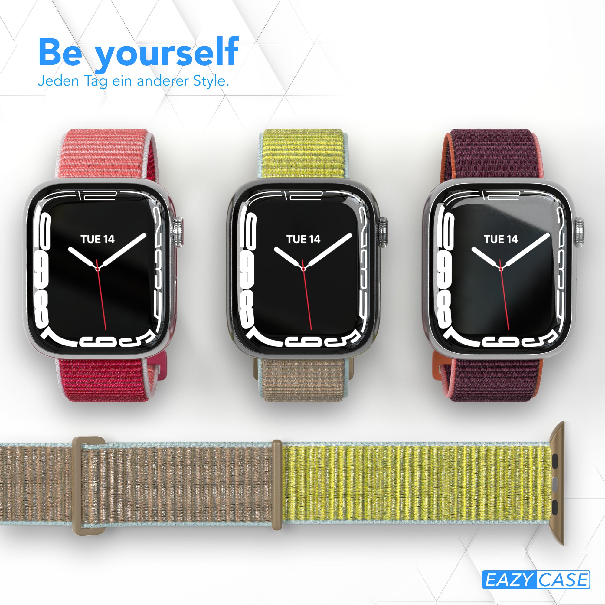 Apple Watch Nylon Armband mit Klettverschluss EAZY CASE Sport Loop
