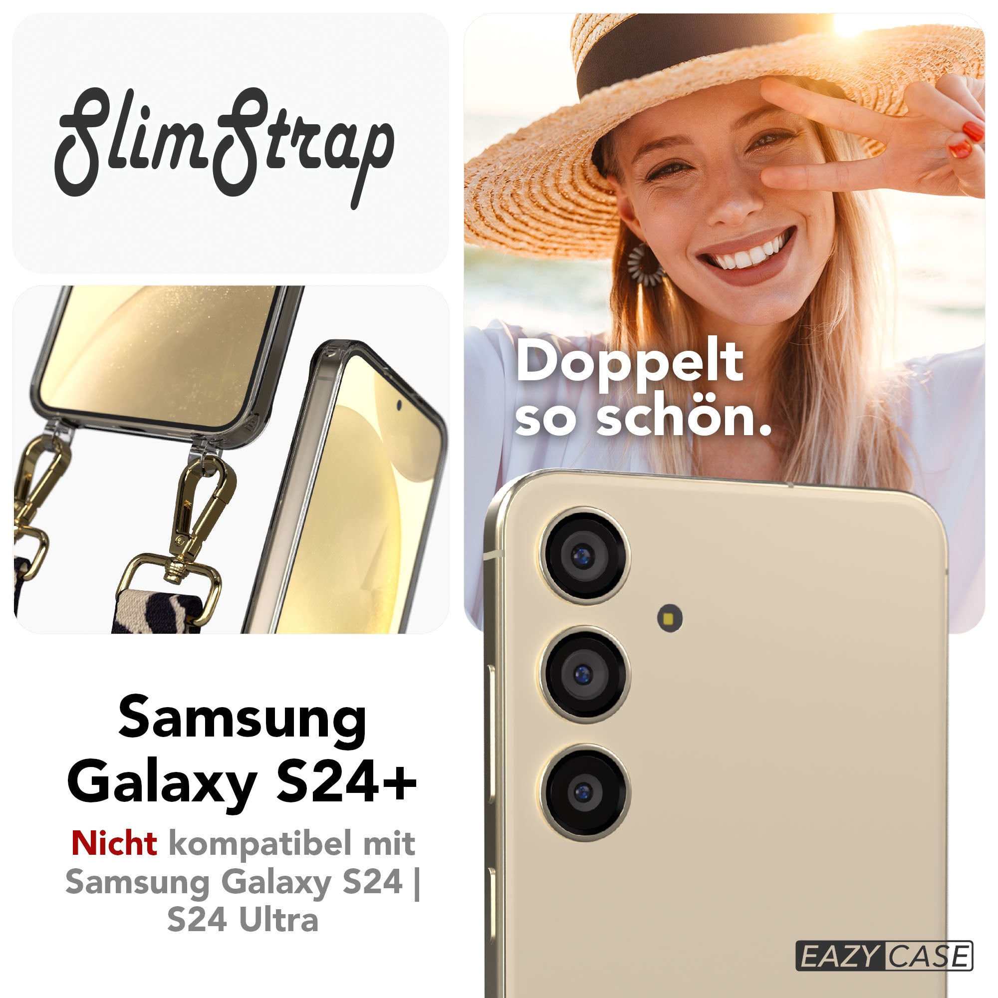 Galaxy S24 Plus Schutzhülle für Handyketten