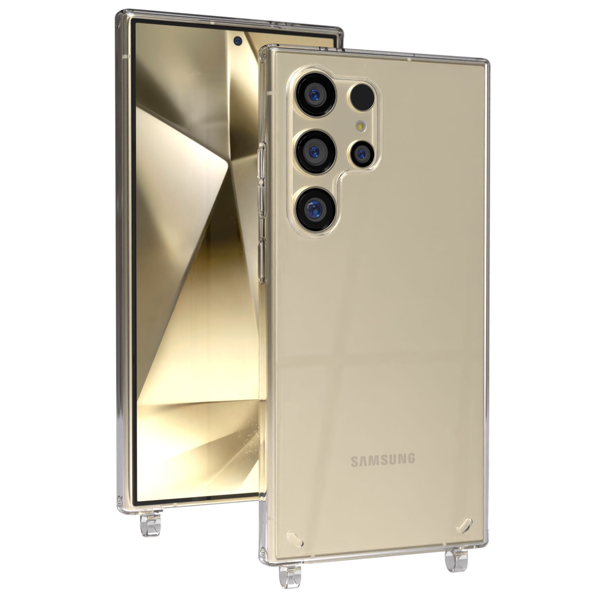 Samsung Galaxy S24 Ultra Handyhülle mit Befestigungsösen für Handyketten