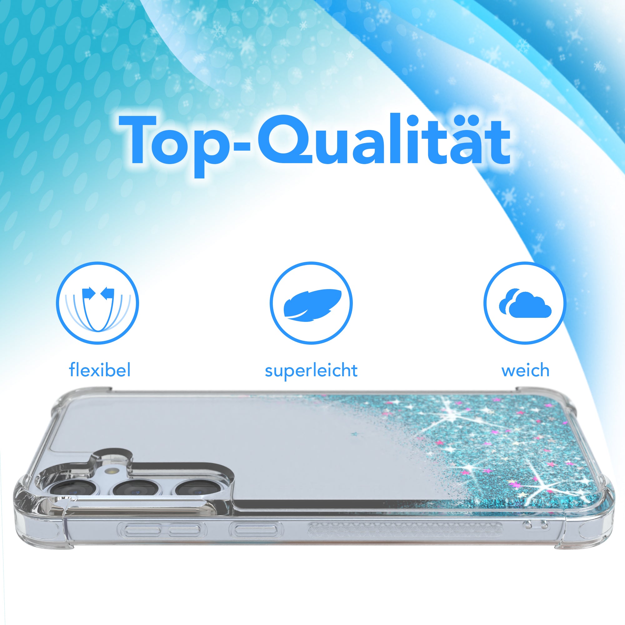 Galaxy S24 Plus Glitzerhülle