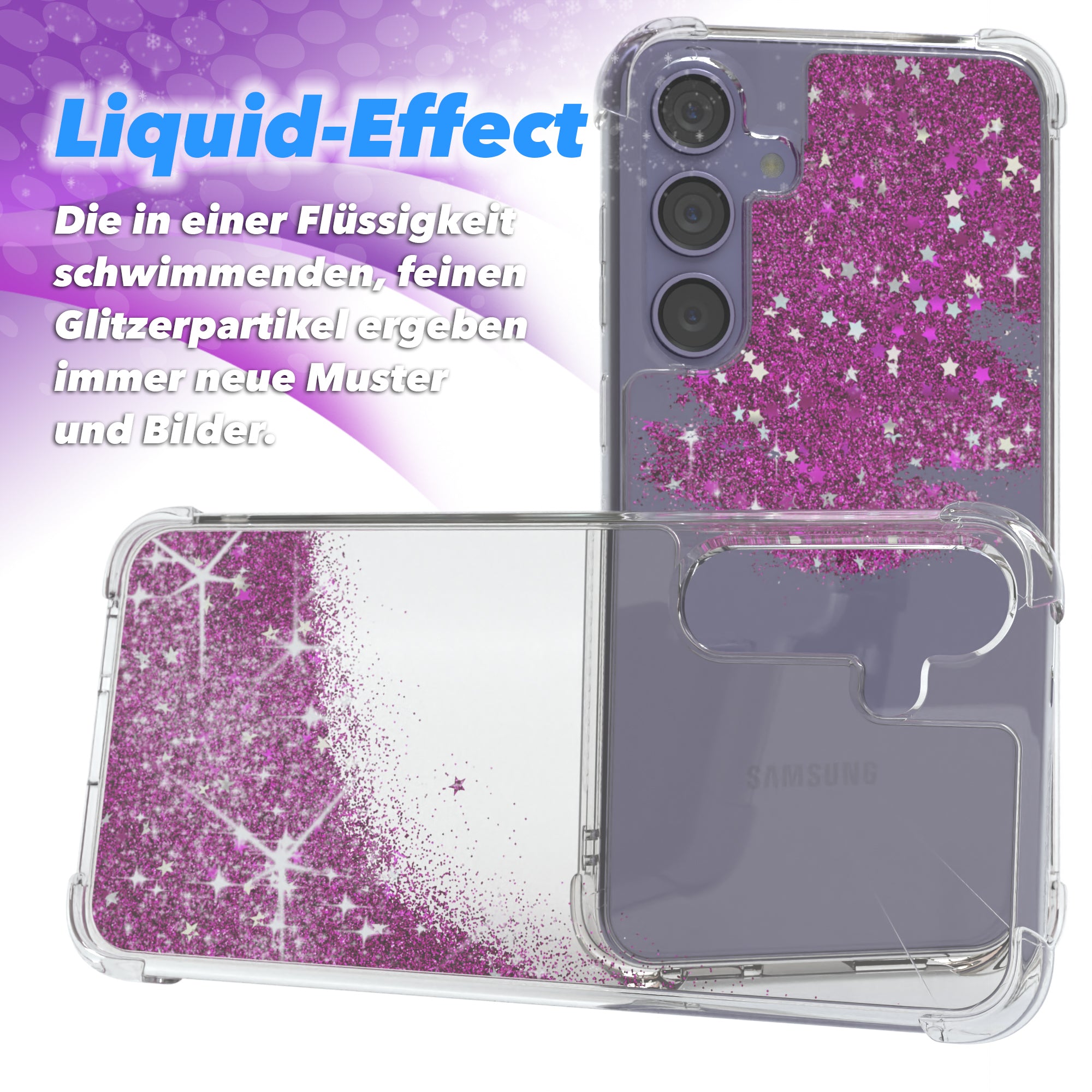 Galaxy S24 Plus Glitzerhülle