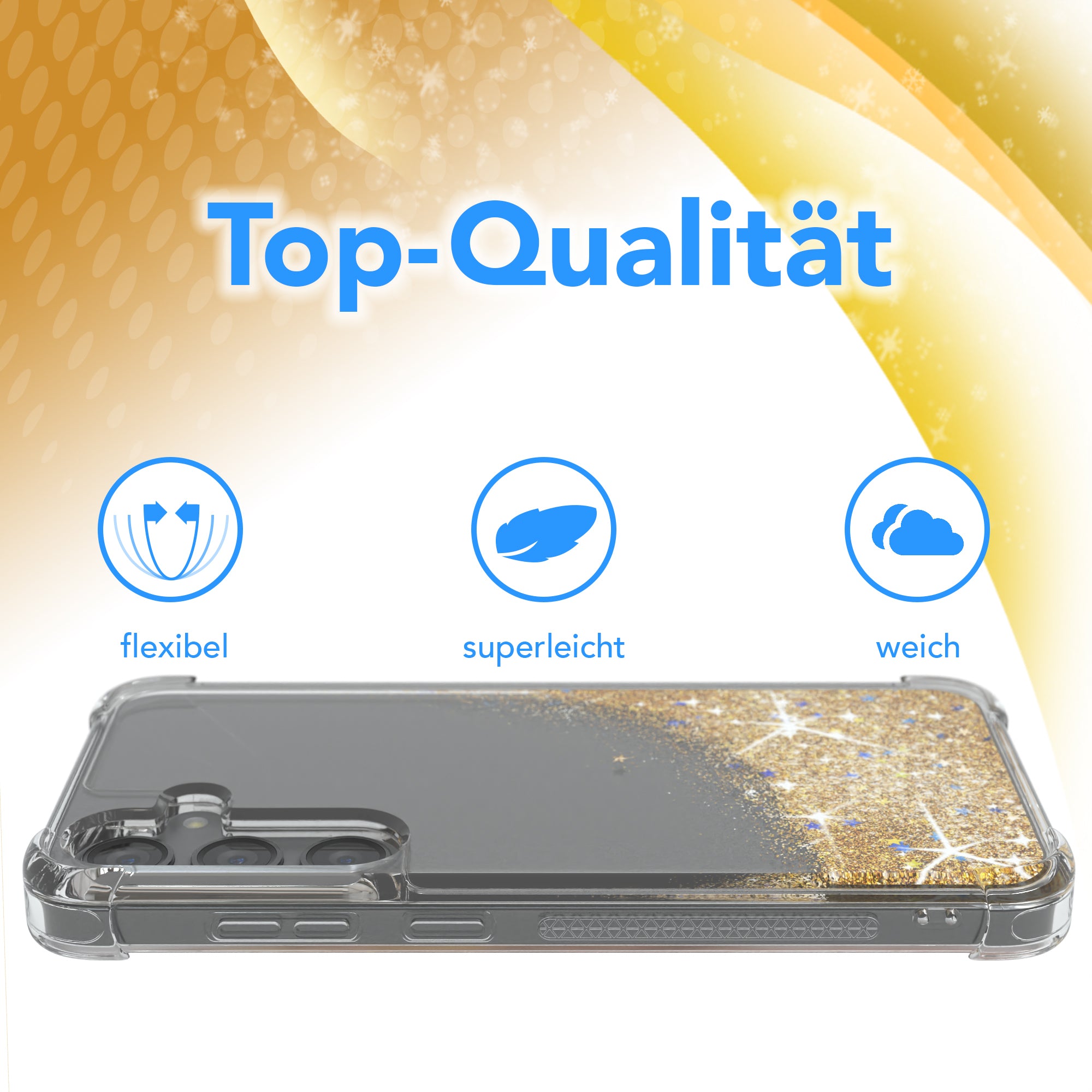 Galaxy S24 Plus Glitzerhülle