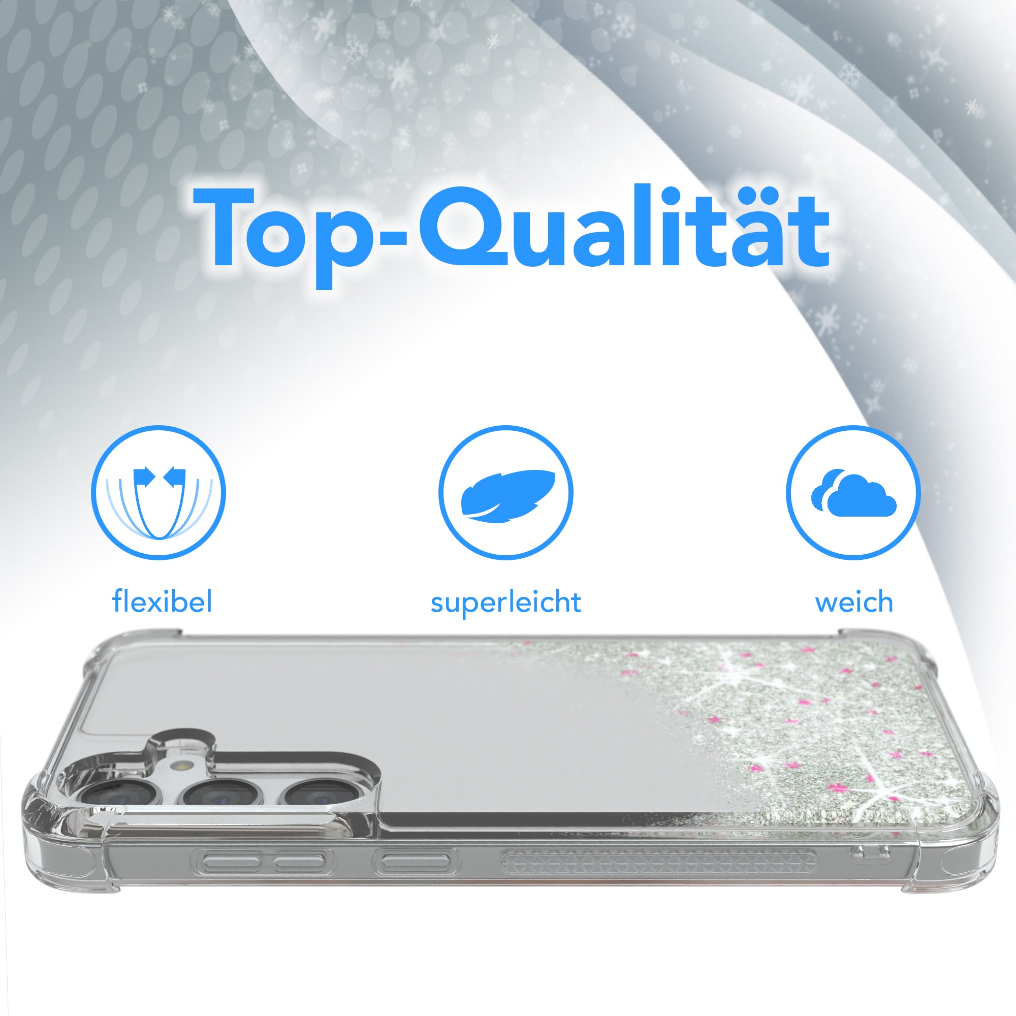 Galaxy S24 Plus Glitzerhülle