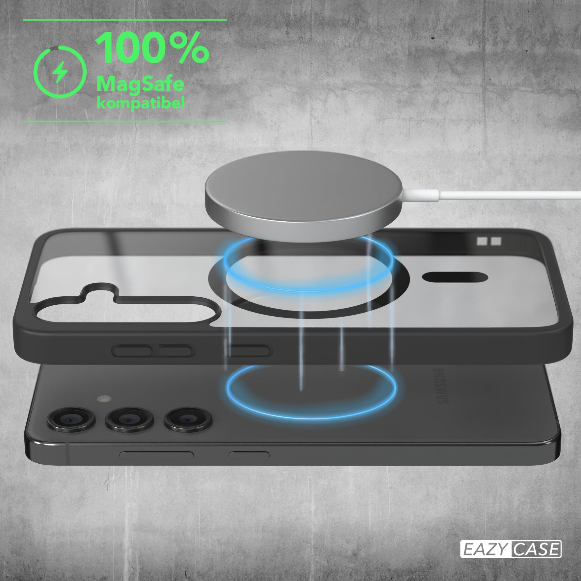 Galaxy S24 transparente Hülle mit MagSafe