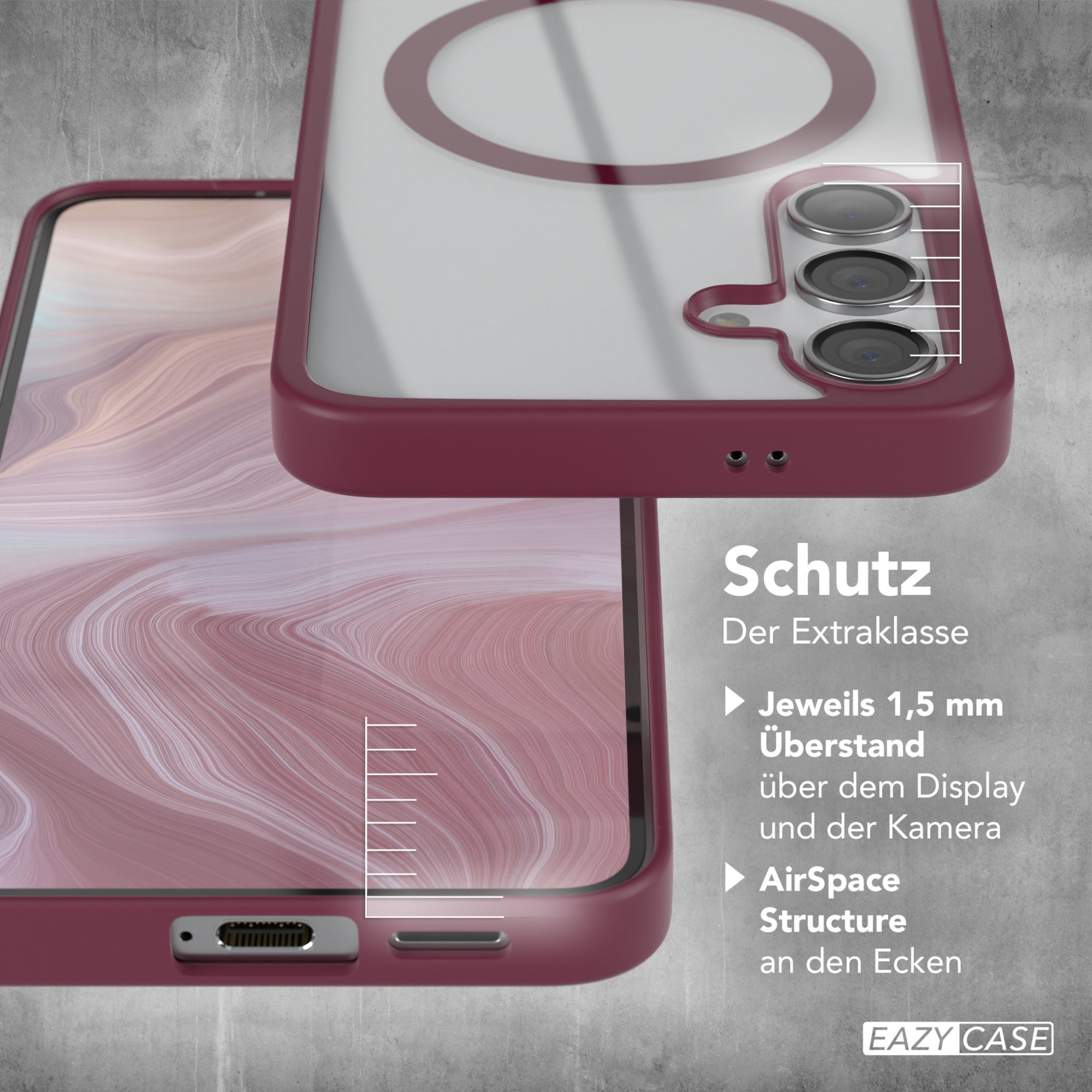 Galaxy S24 transparente Hülle mit MagSafe