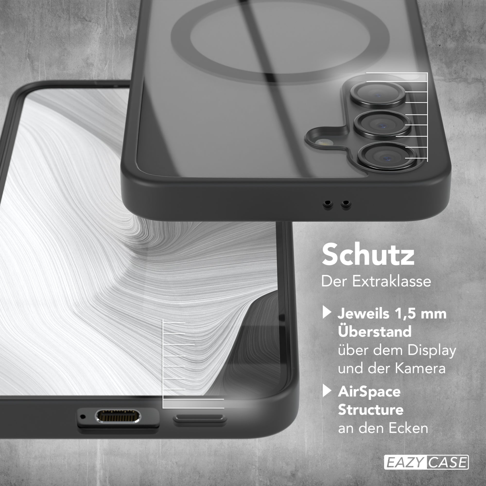 Galaxy S24 transparente Hülle mit MagSafe