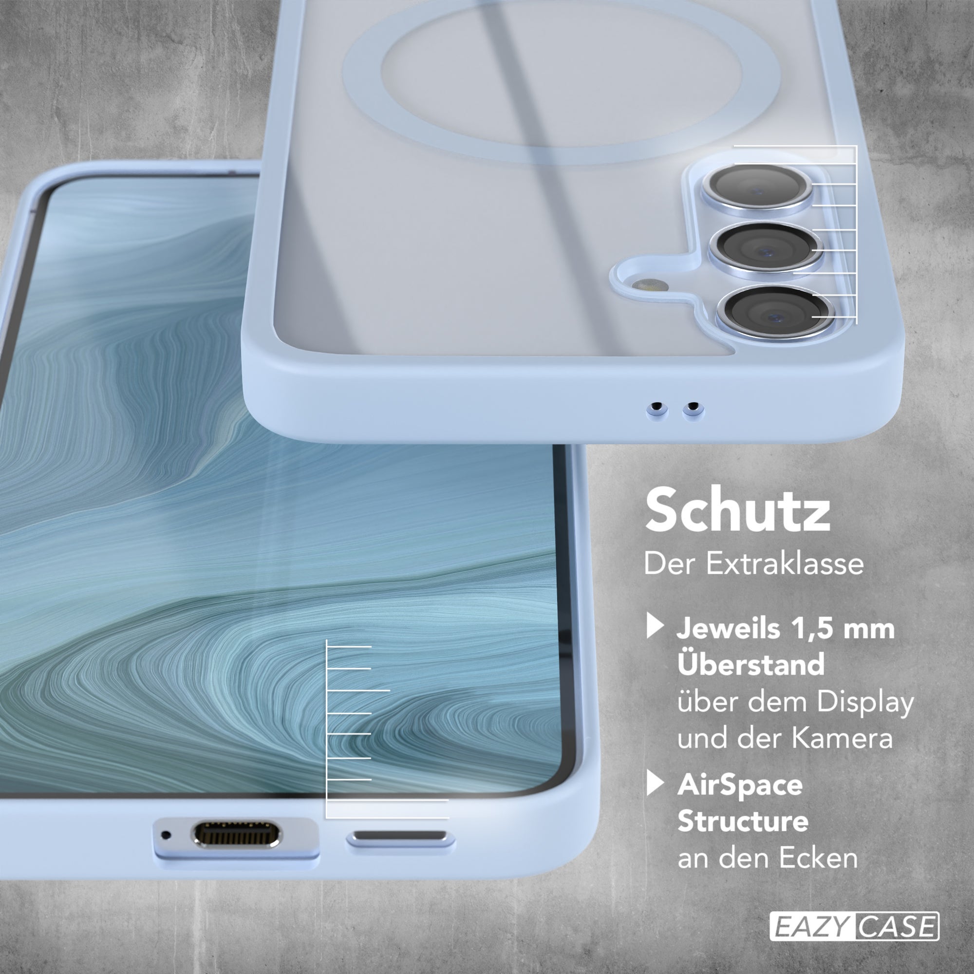 Galaxy S24 transparente Hülle mit MagSafe