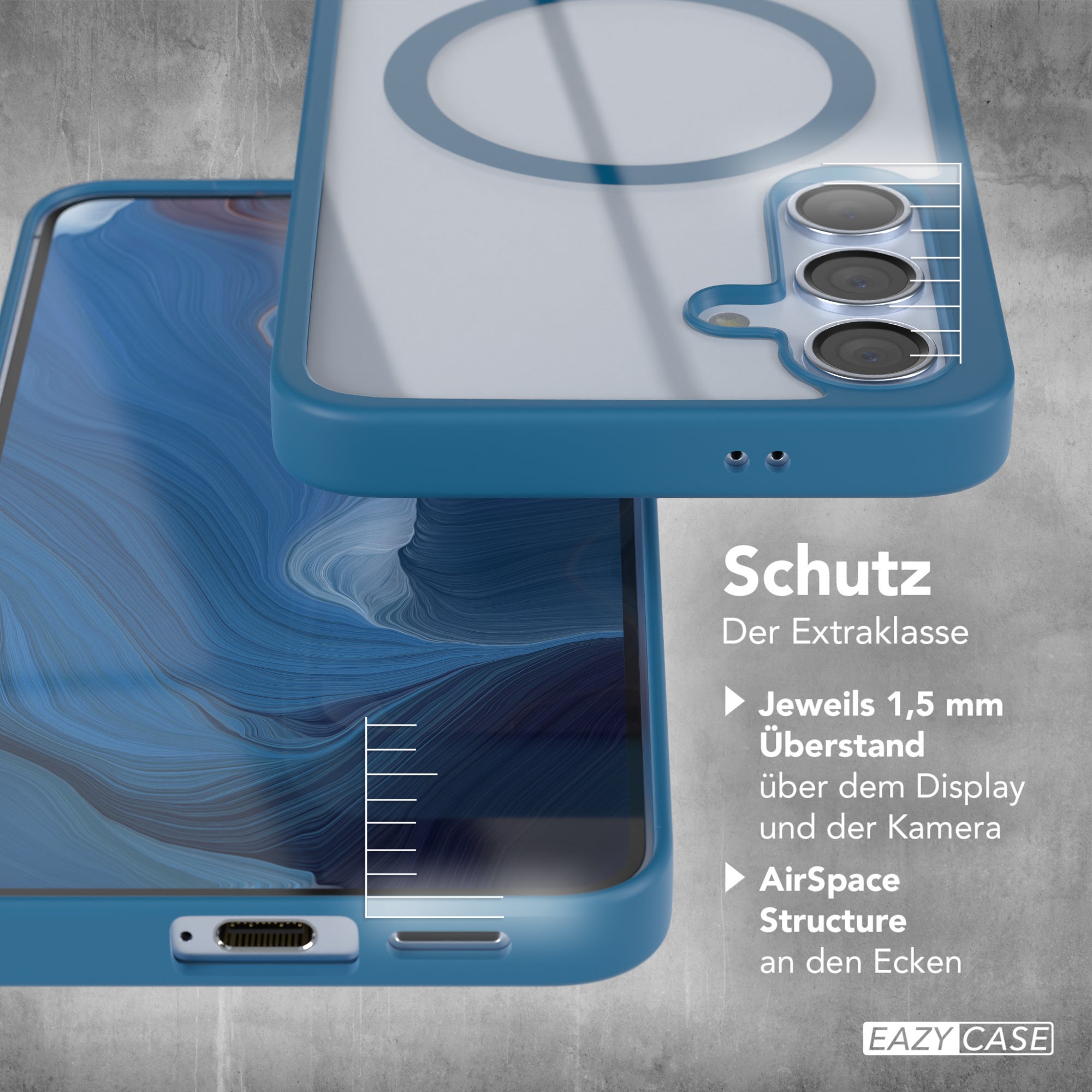 Galaxy S24 transparente Hülle mit MagSafe