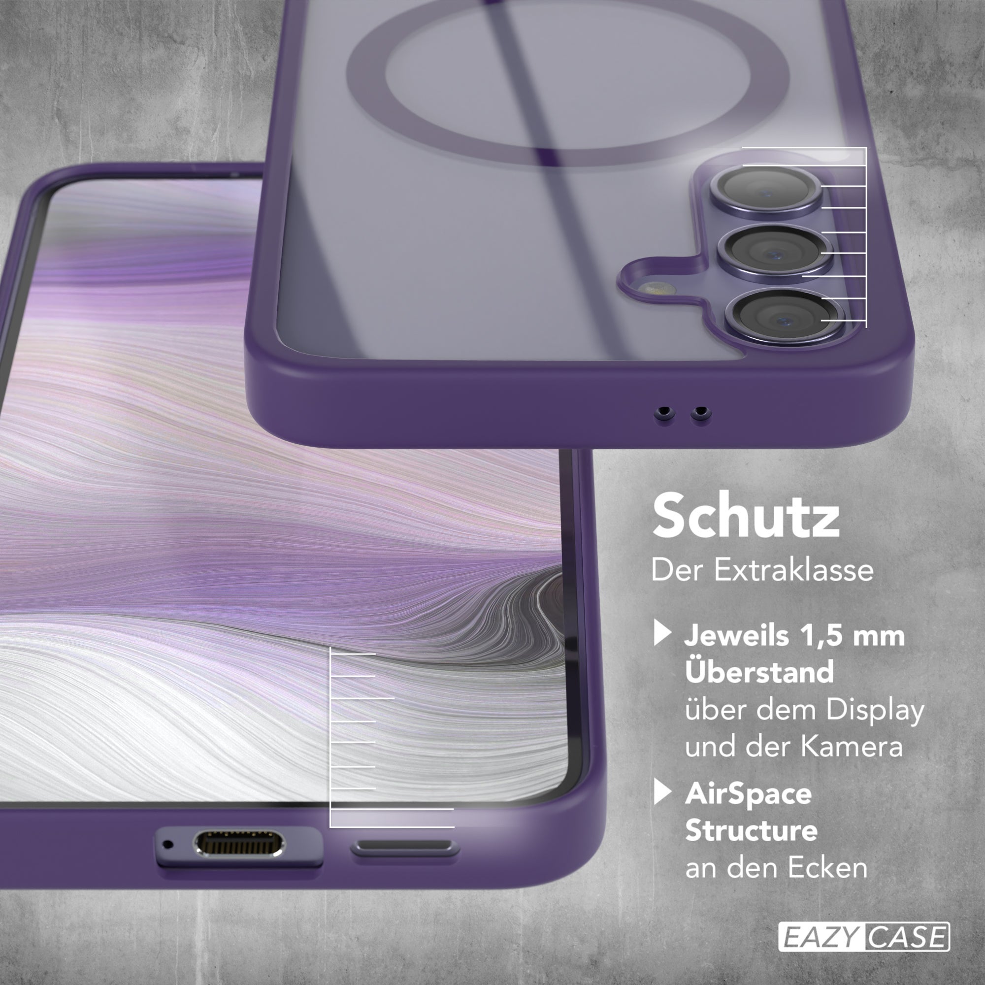 Galaxy S24 transparente Hülle mit MagSafe