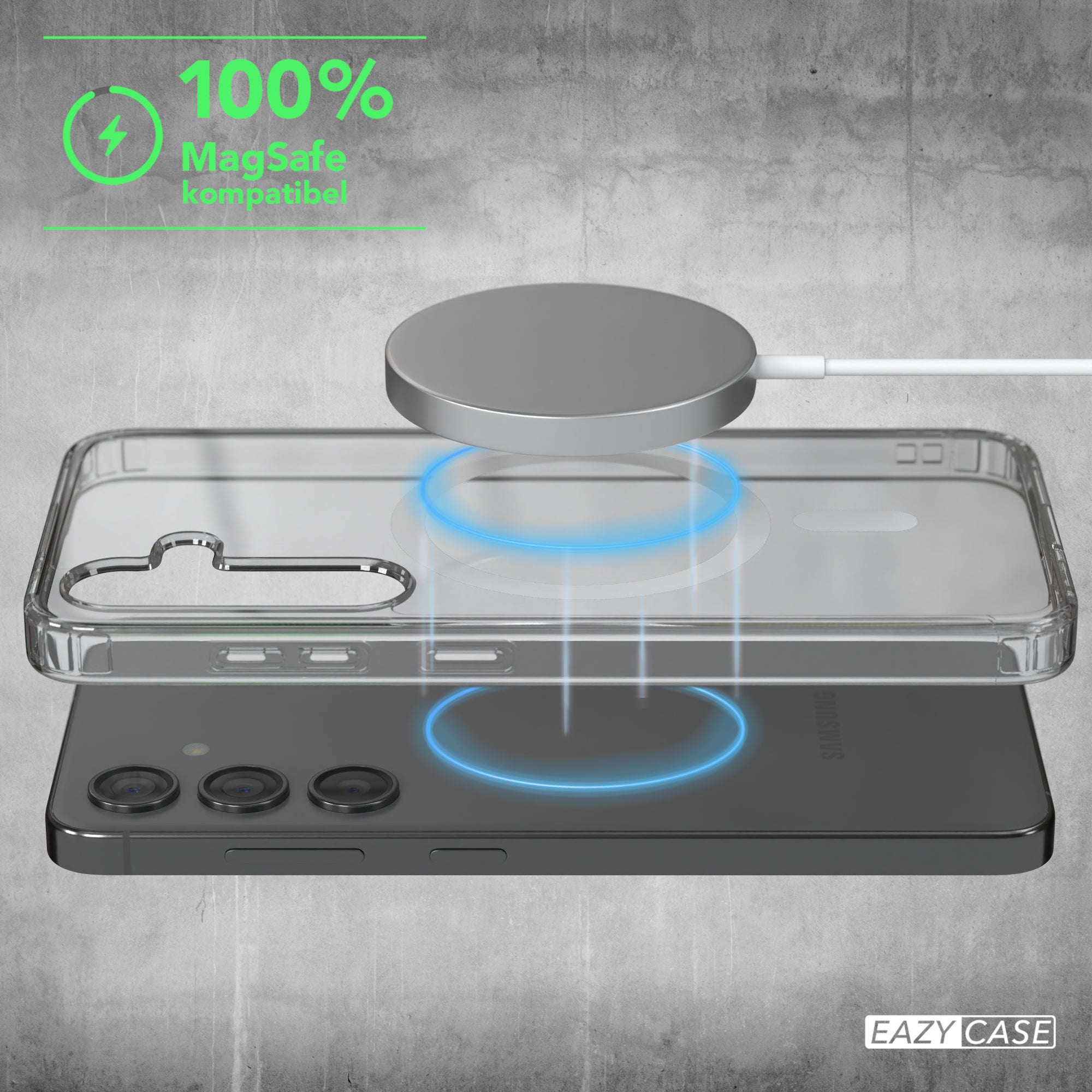 Galaxy S24 transparente Hülle mit MagSafe