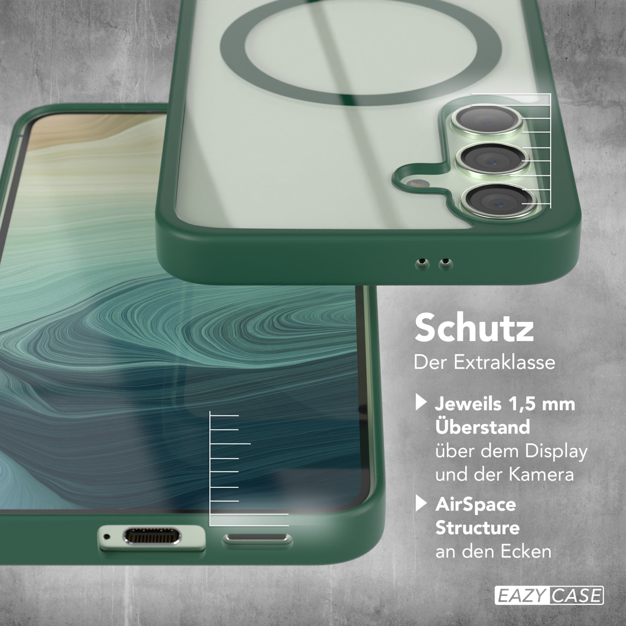 Galaxy S24 transparente Hülle mit MagSafe