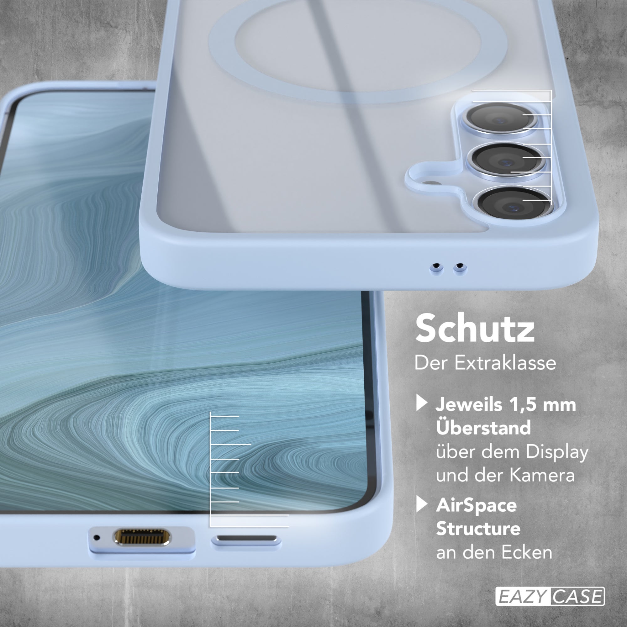 Galaxy S24 Plus transparente Hülle mit MagSafe