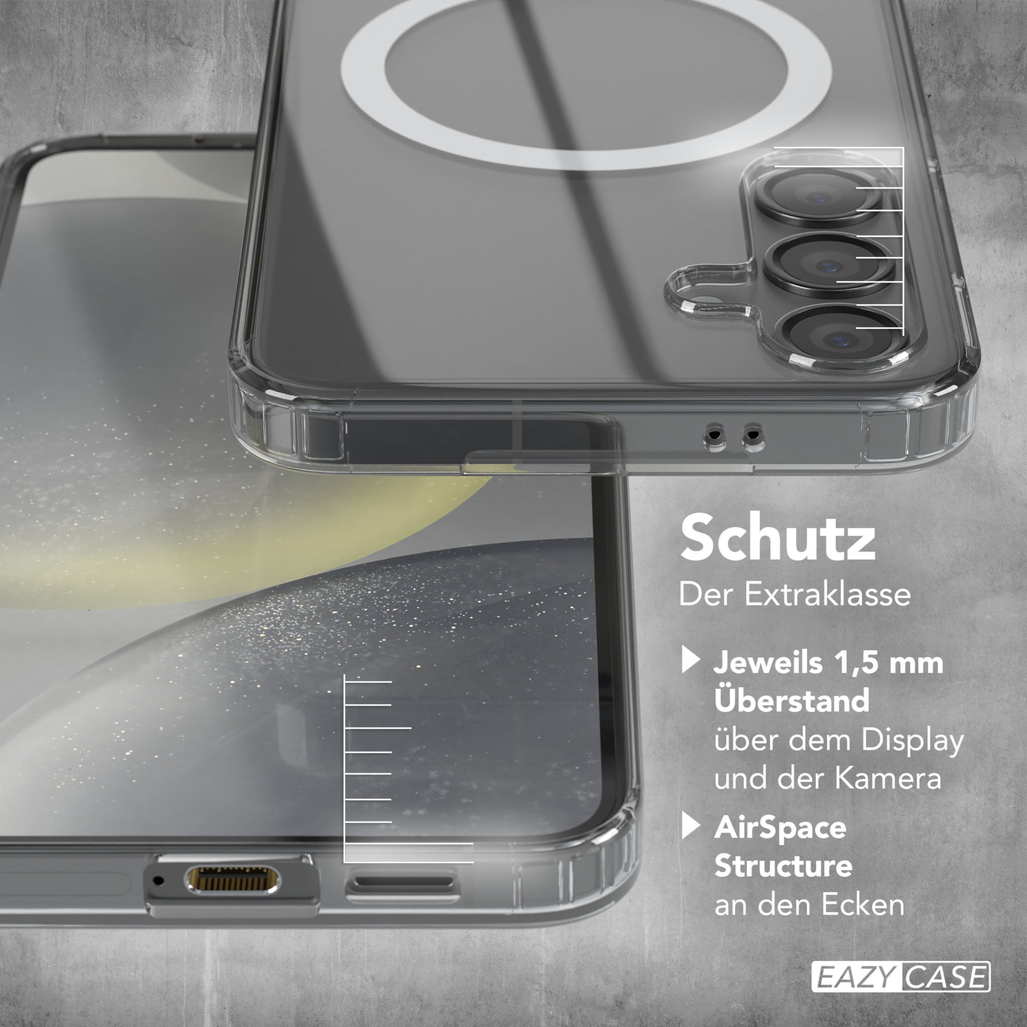 Galaxy S24 Plus transparente Hülle mit MagSafe