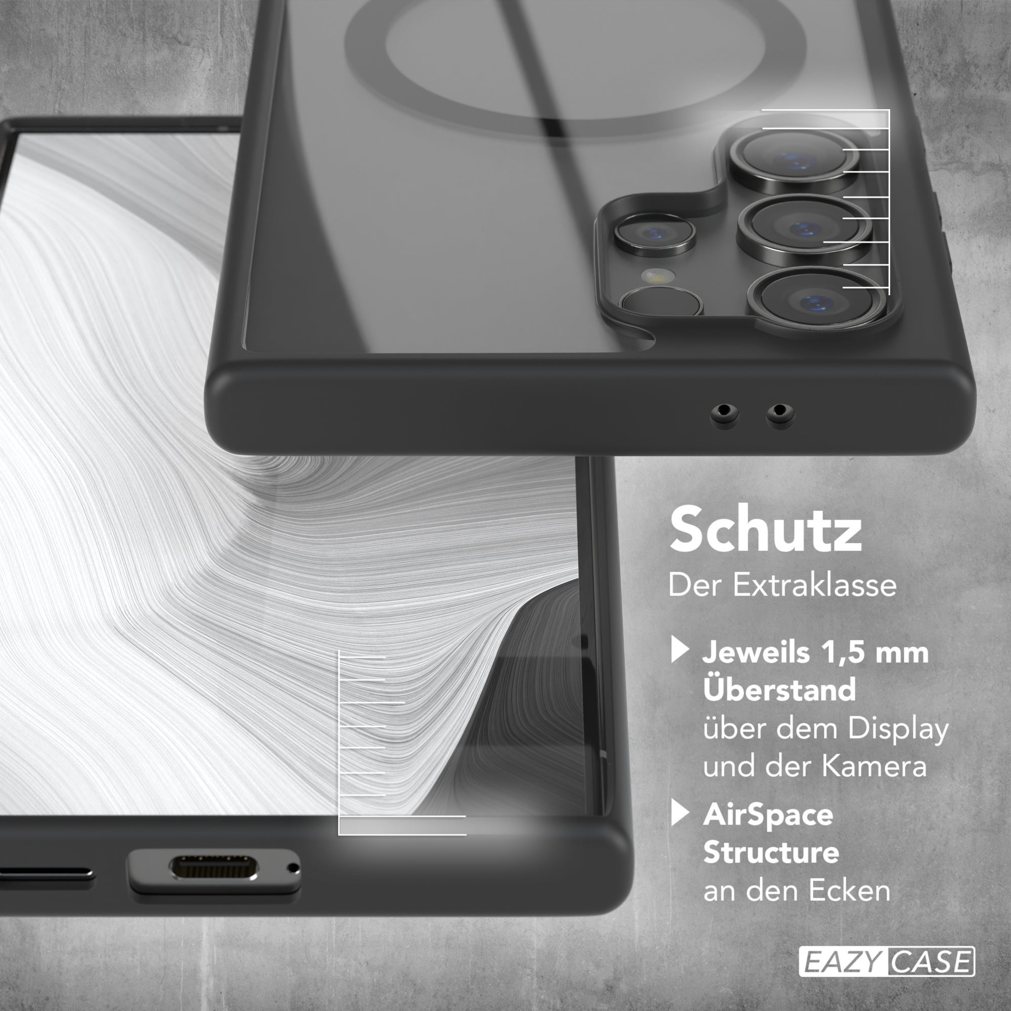 Galaxy S24 Ultra transparente Hülle mit MagSafe